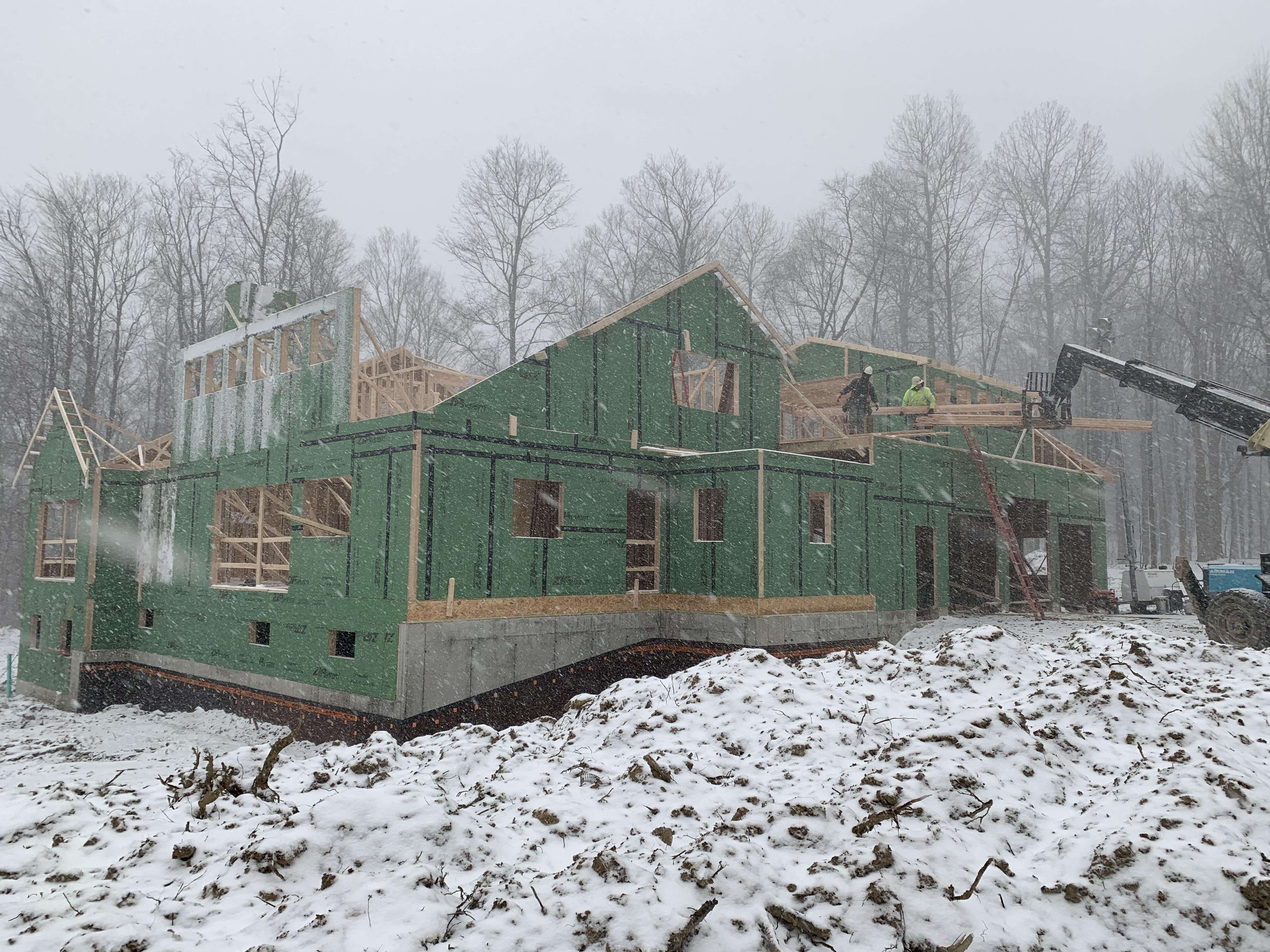 Framing Custom 5,000 Sq ft Home. Buffalo, NY area Scrolller