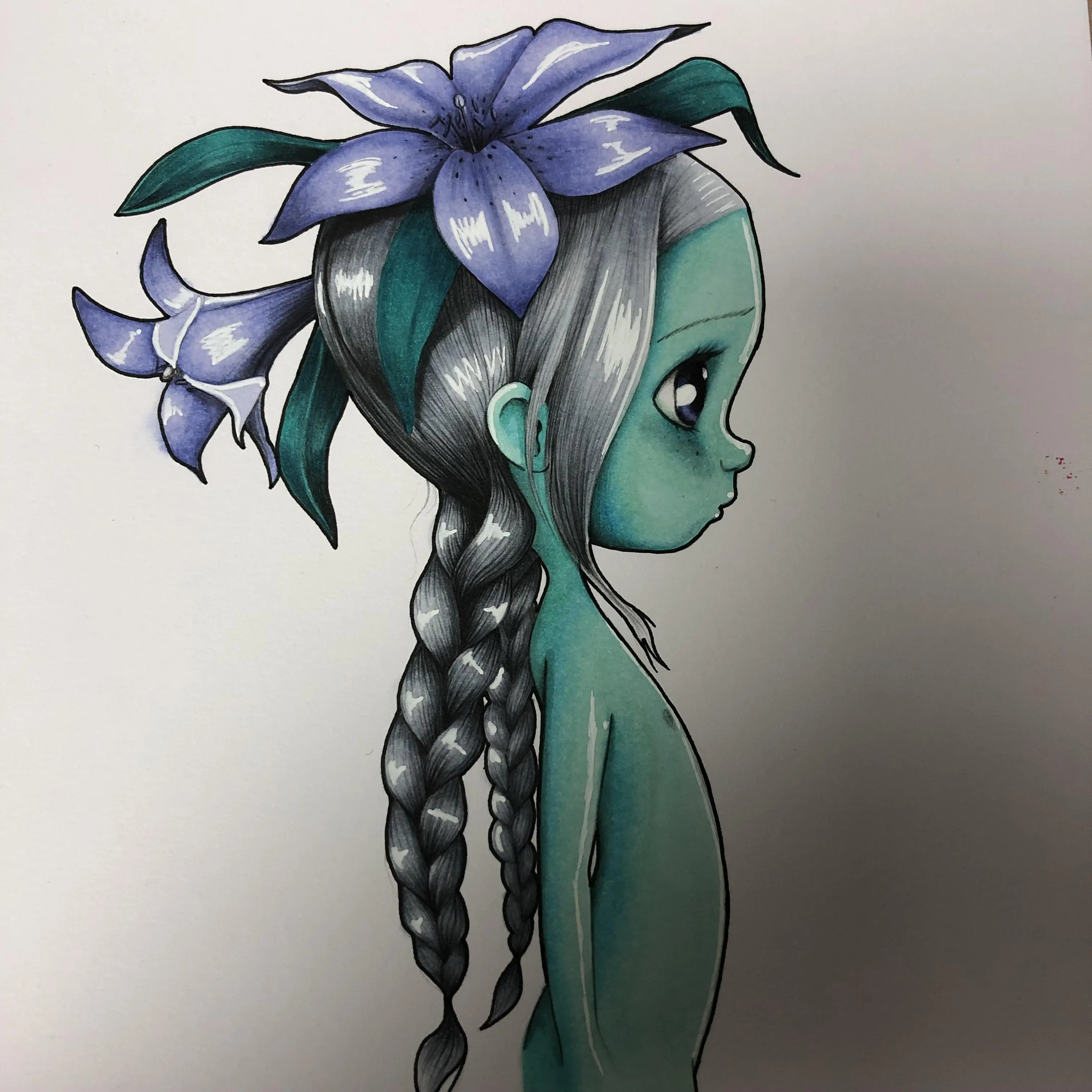 From the colouring book Coloriage Wild, I love how it turned out!