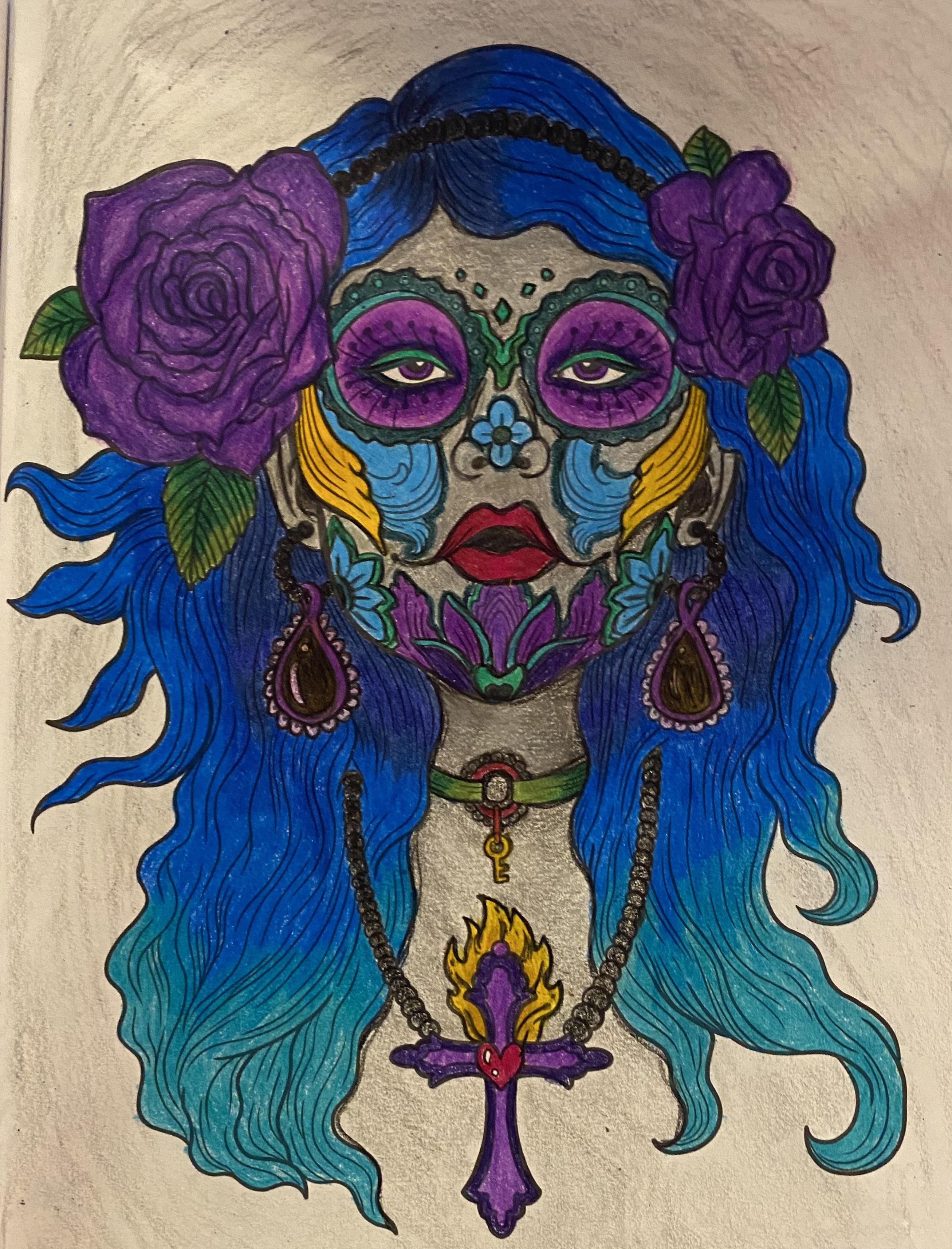 From the sugar skulls coloring book by coco wyo | Scrolller