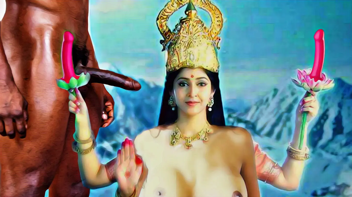 Goddess Durga, wife of Shiva, for those who don't know who she is and what she looks like lol!