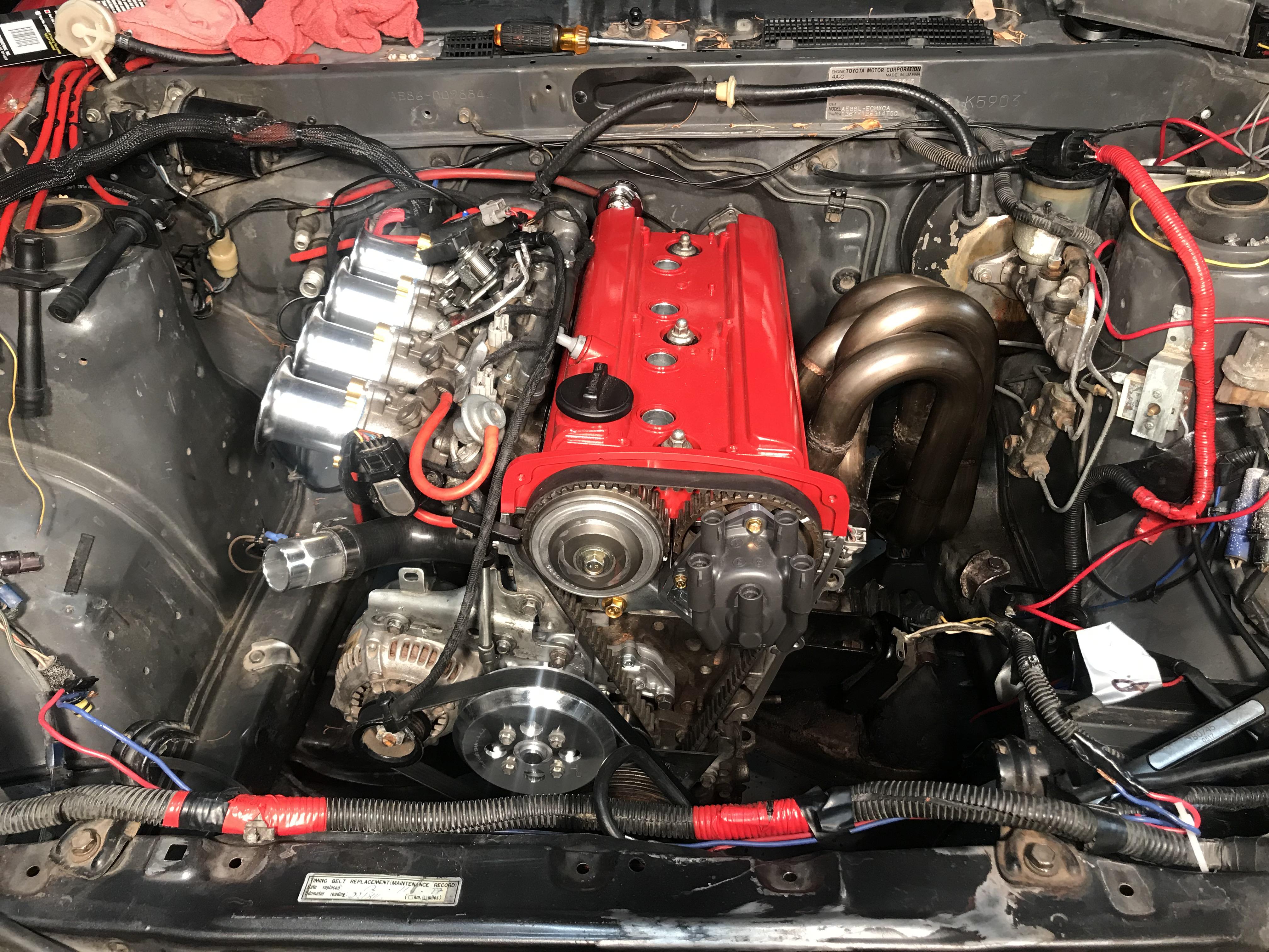 Got my 4AGE 20v installed into the AE86! | Scrolller