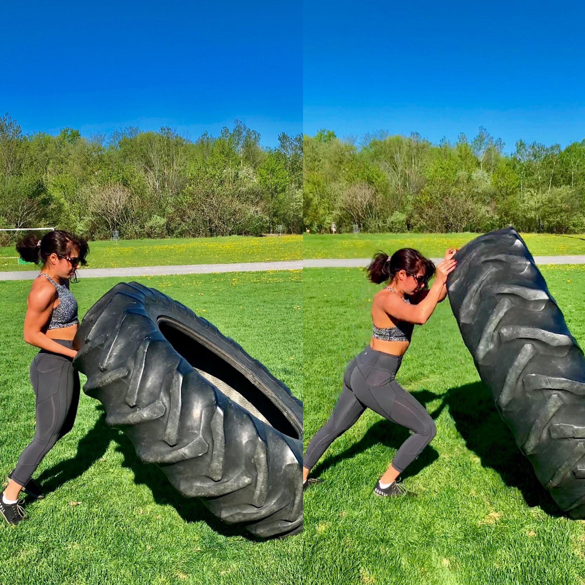 Got To Do Some Tire Flipping For The First Time Today Scrolller