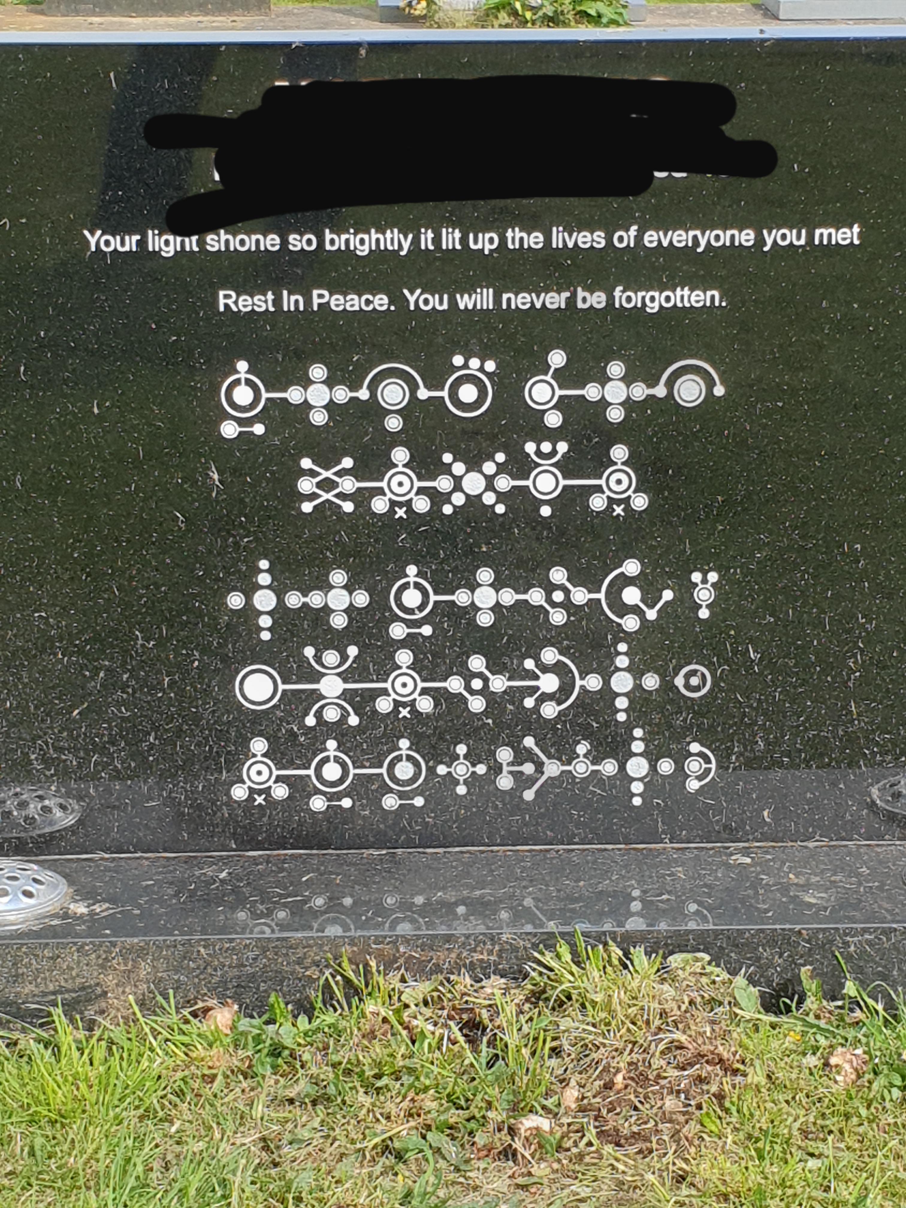 Gravestone with coded message | Scrolller