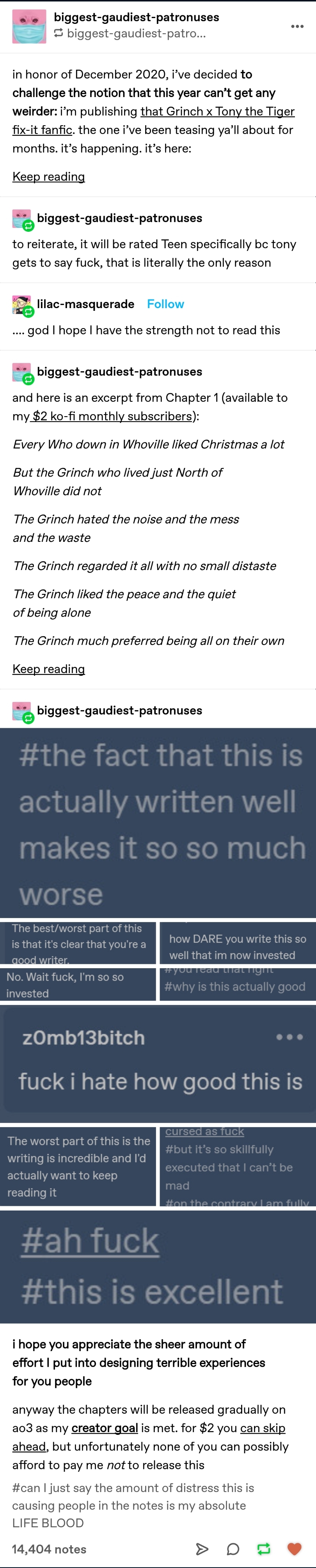 Grinch x Tony The Tiger Scrolller