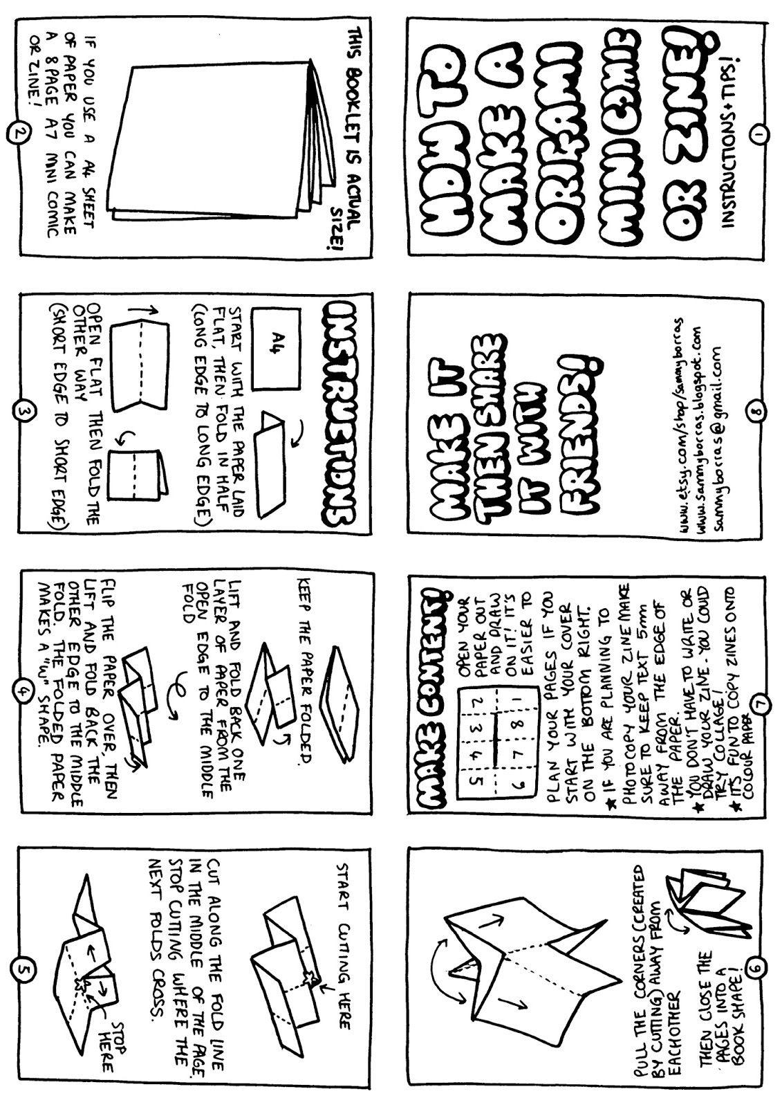 Guide on how to fold a micro comic | Scrolller