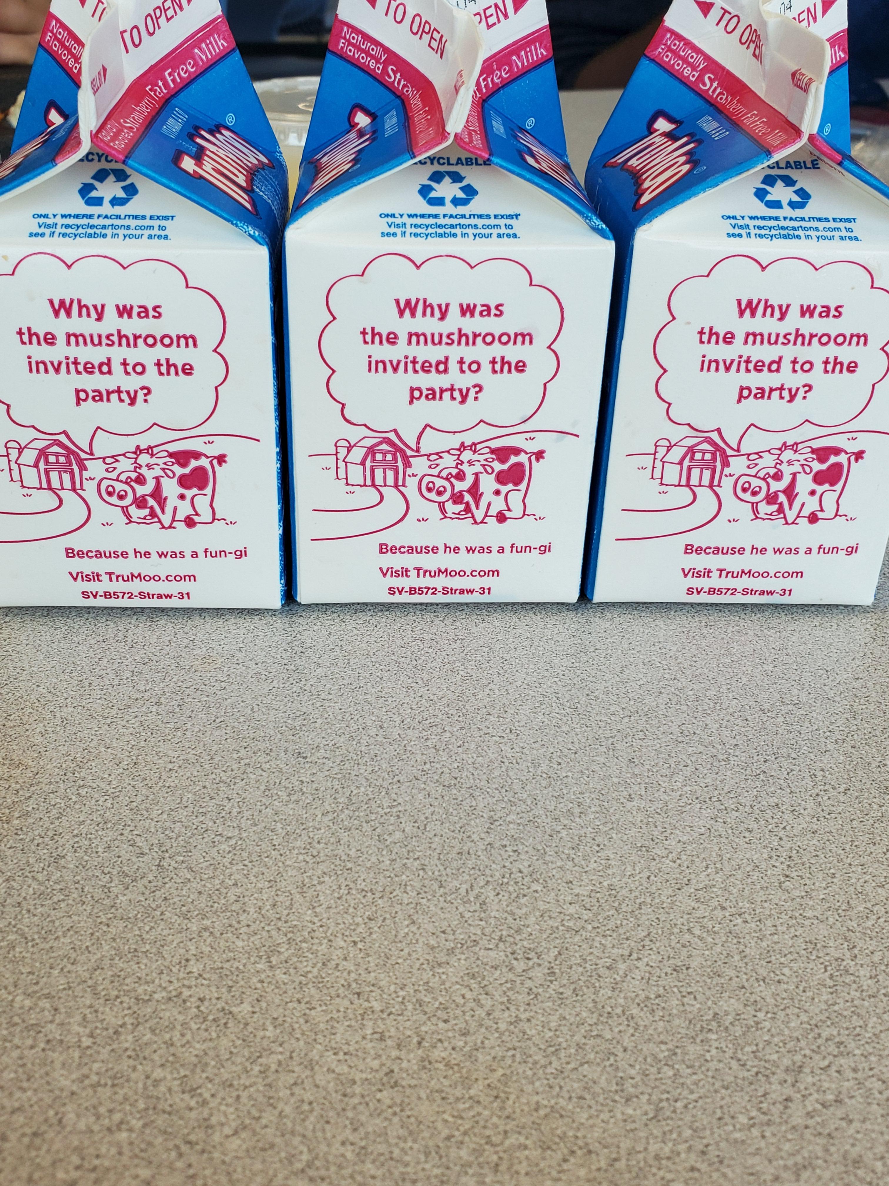 Had the same 3 milk carton jokes from 3 different lunch periods | Scrolller