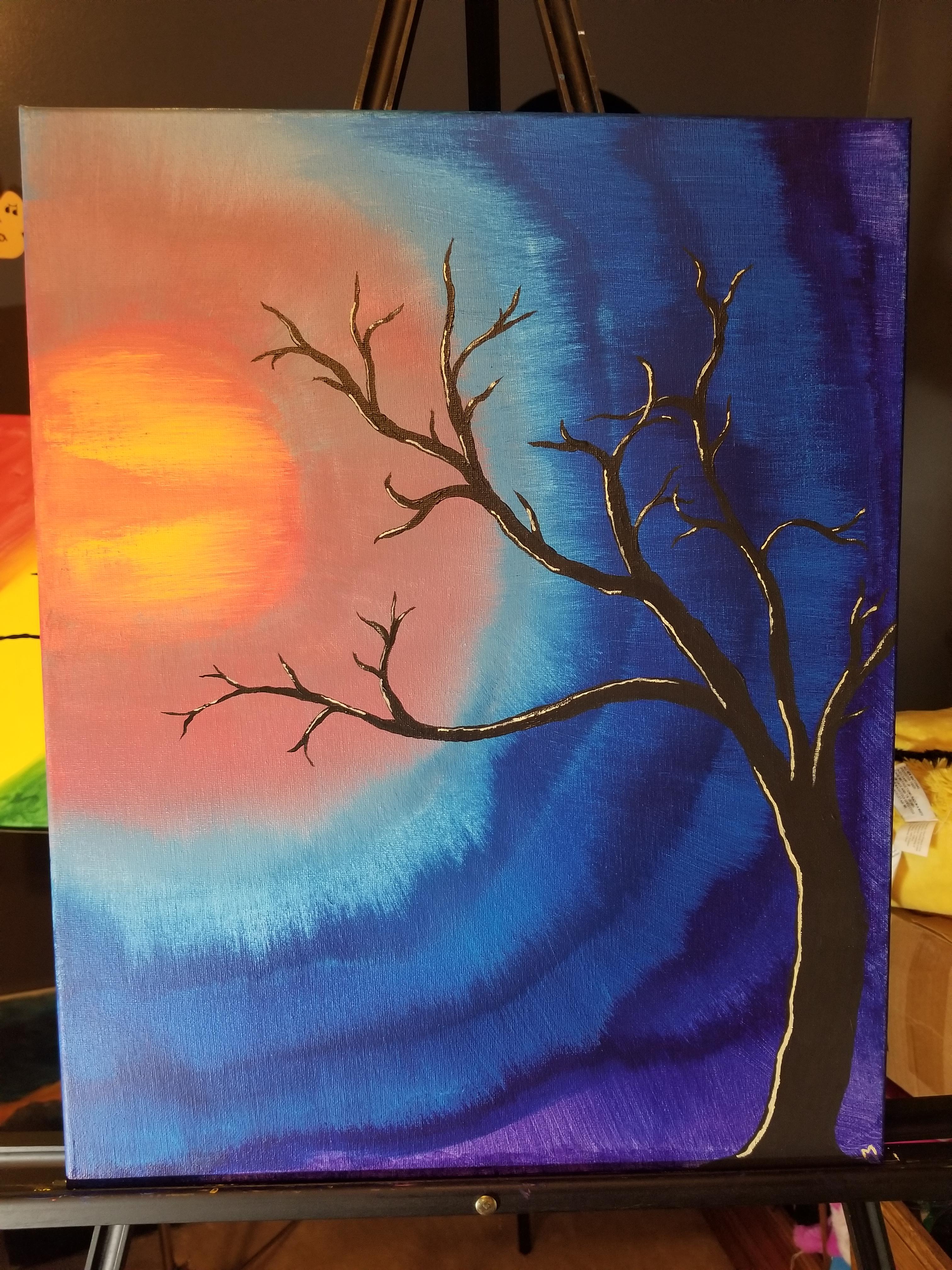 Had time to paint today, so here's a tree 😁 | Scrolller