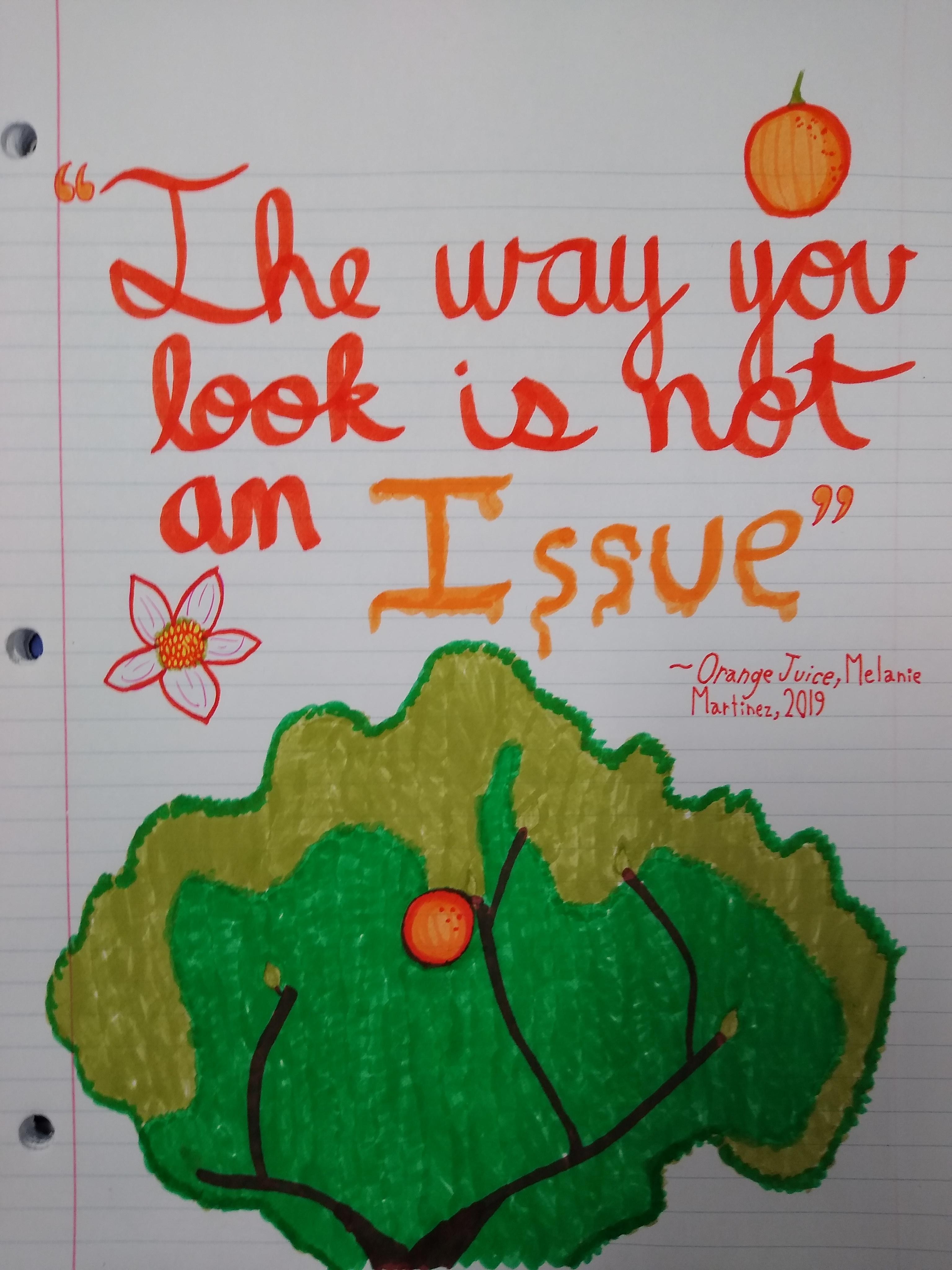 Had to draw an inspirational quote for class today, so I decided to