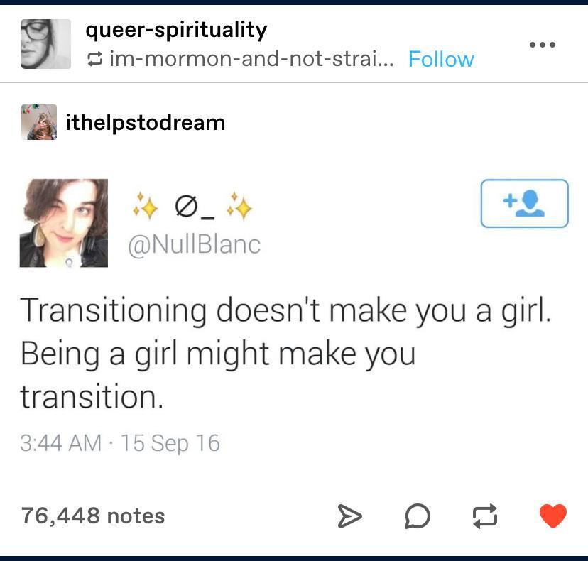Happy Trans Day of Visibility! Here is an important reminder ...