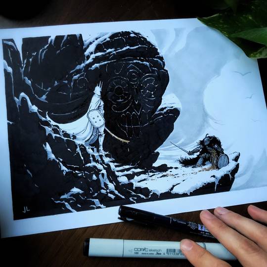 Hello fellow DnDrs, I‘m one of the artists who made Skyrim and I thought you’d enjoy this [Art]!