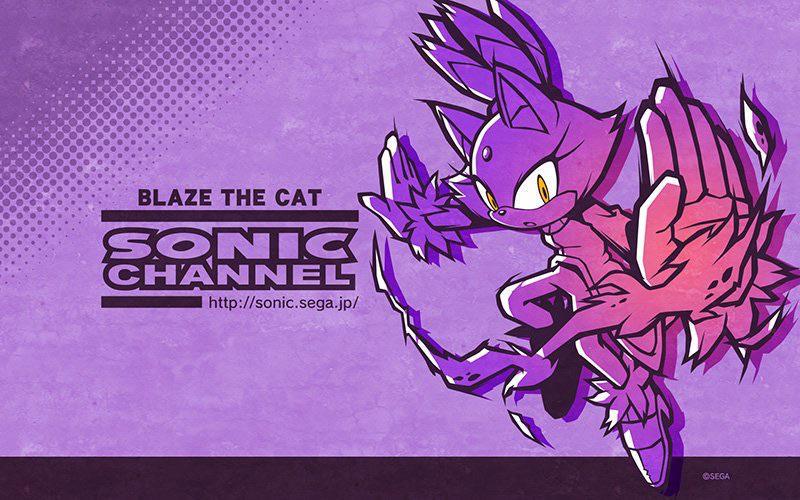 Here is Yuji Uekawa’s artwork of Blaze the Cat for November! | Scrolller