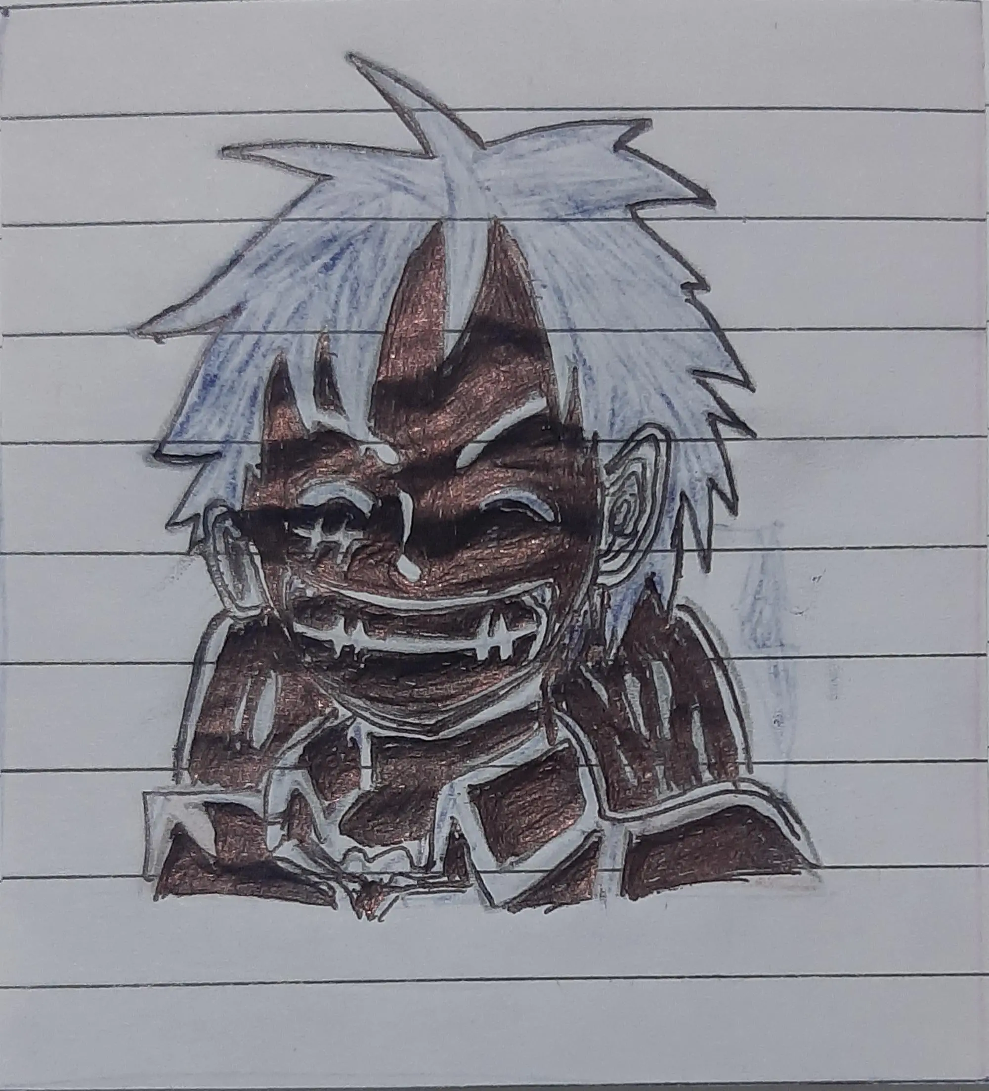 Here's an inverted drawing I made of Luffy[OC] | Scrolller