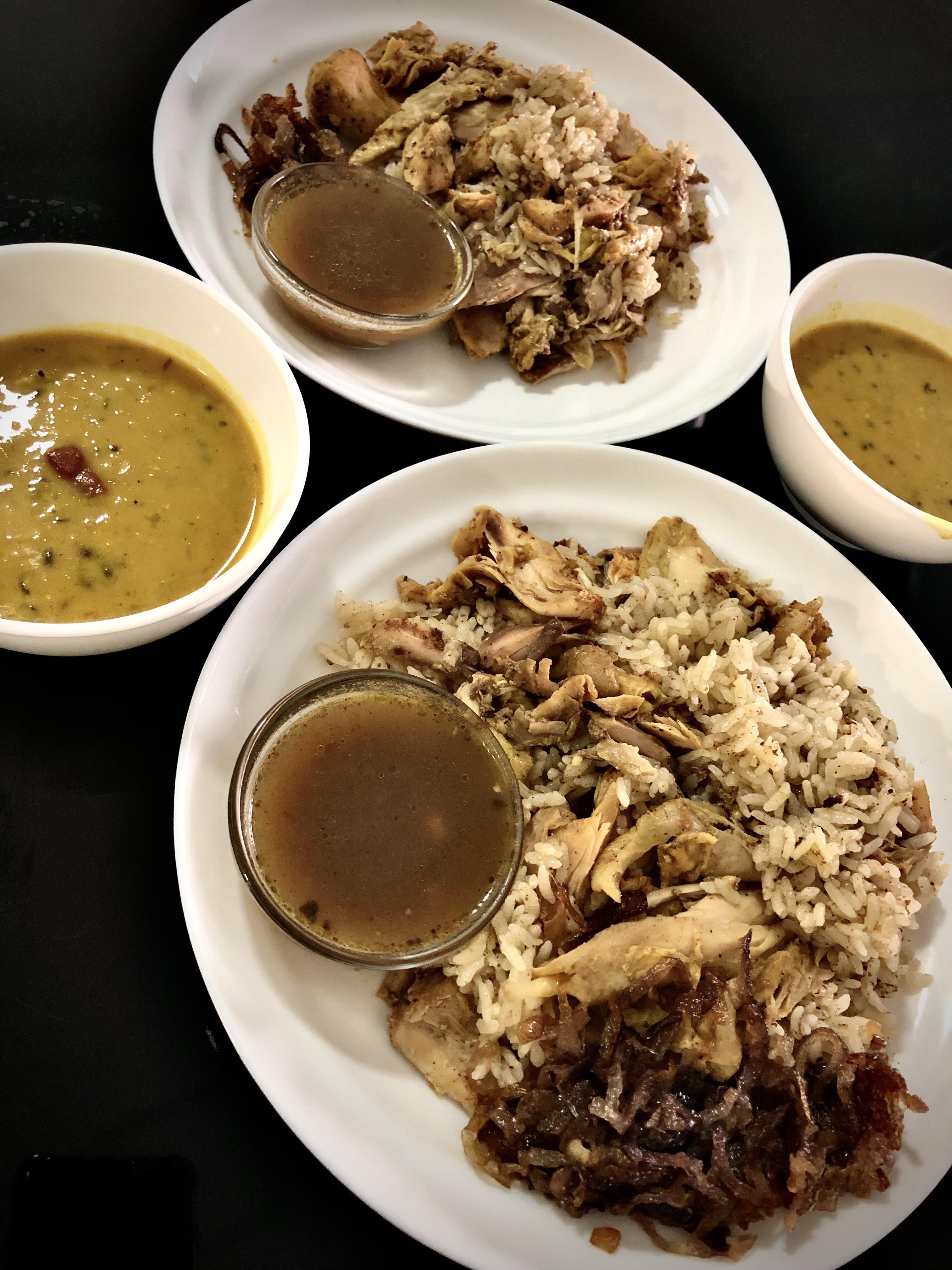 [homemade] Arabic chicken and rice, mixed lentil dhal | Scrolller