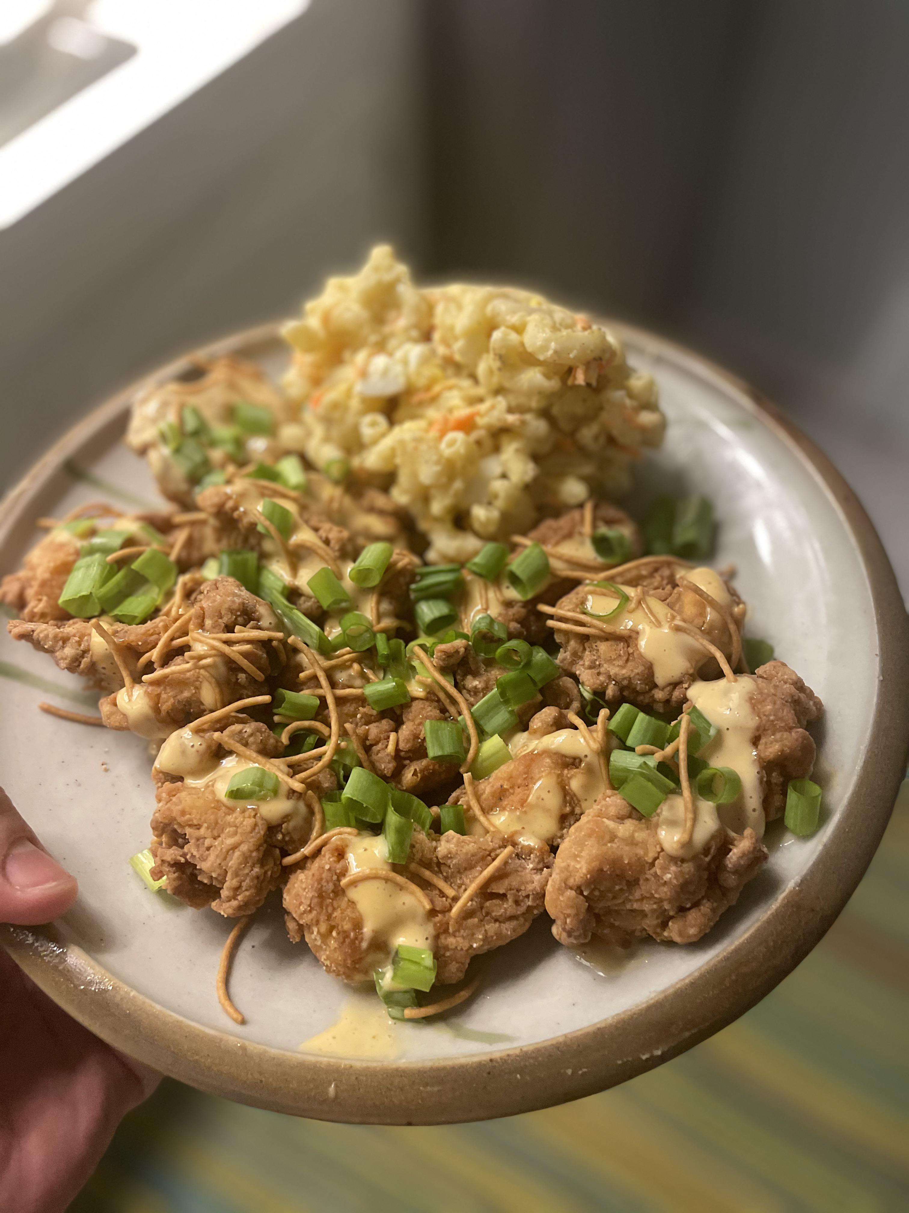 [homemade] Hawaiian fried chicken with Mac salad | Scrolller