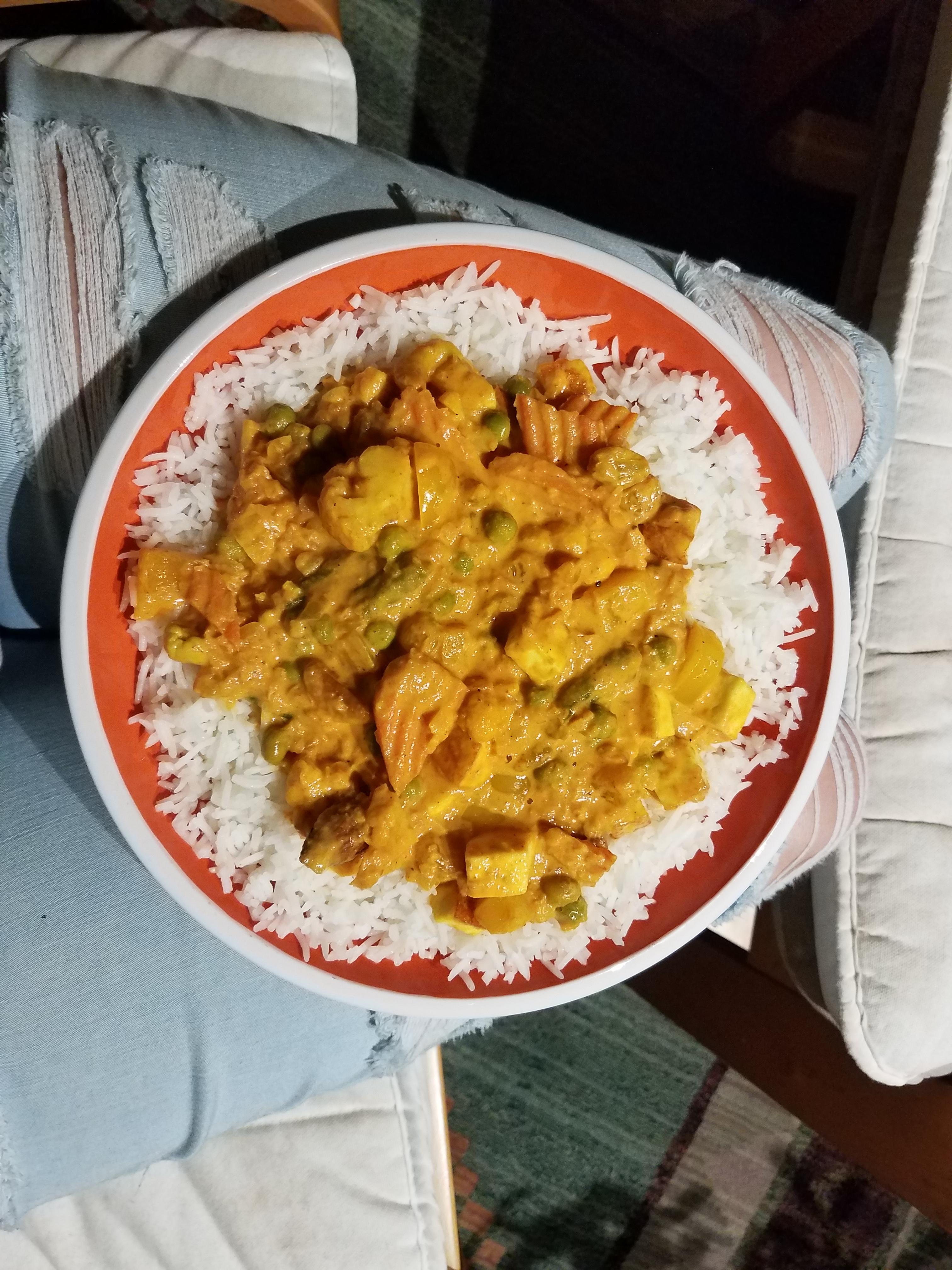 [Homemade] Navratan Korma over basmati rice. | Scrolller