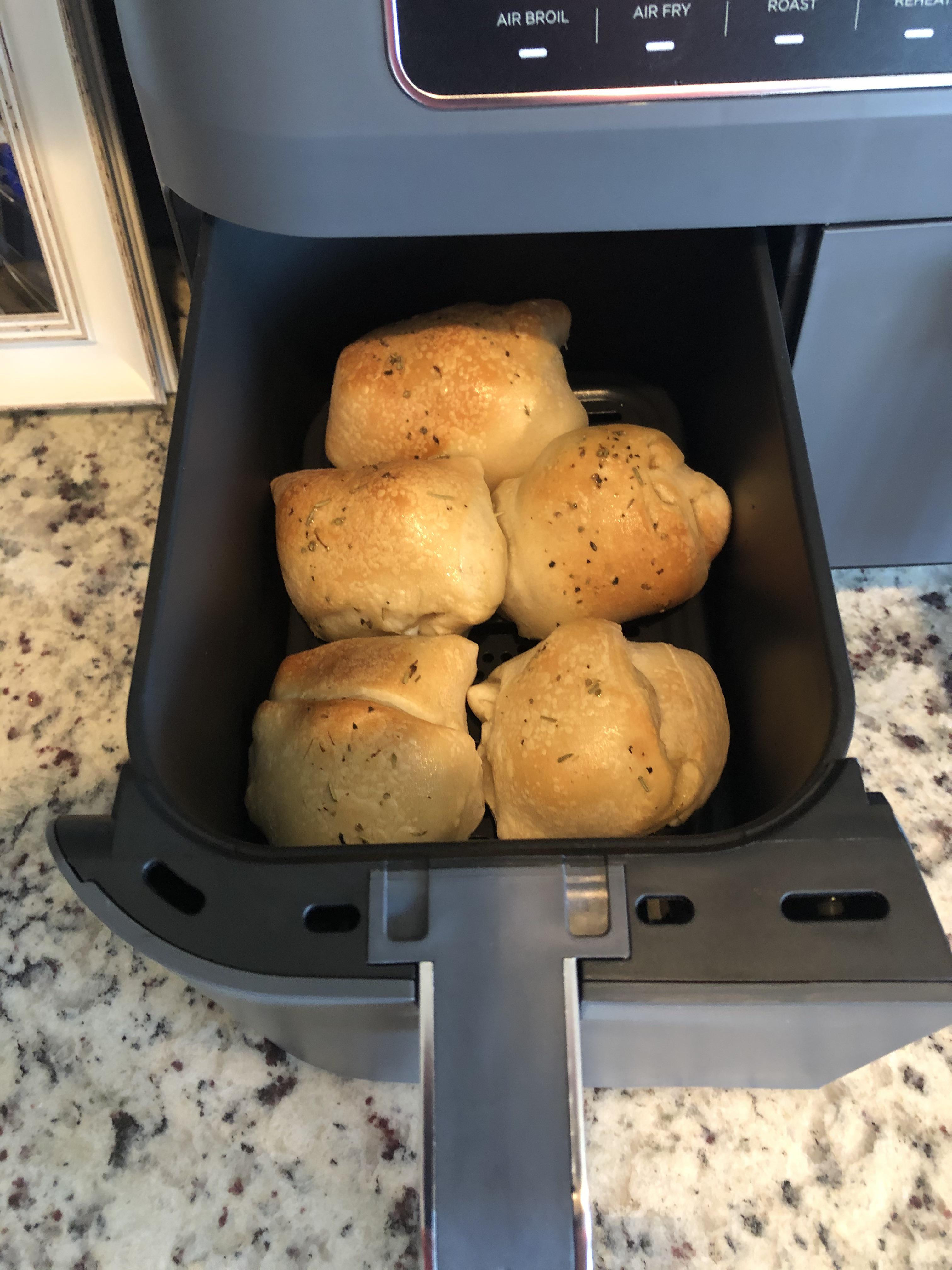 Homemade pizza rolls with Publix fresh dough, mozzarella, and pepperoni