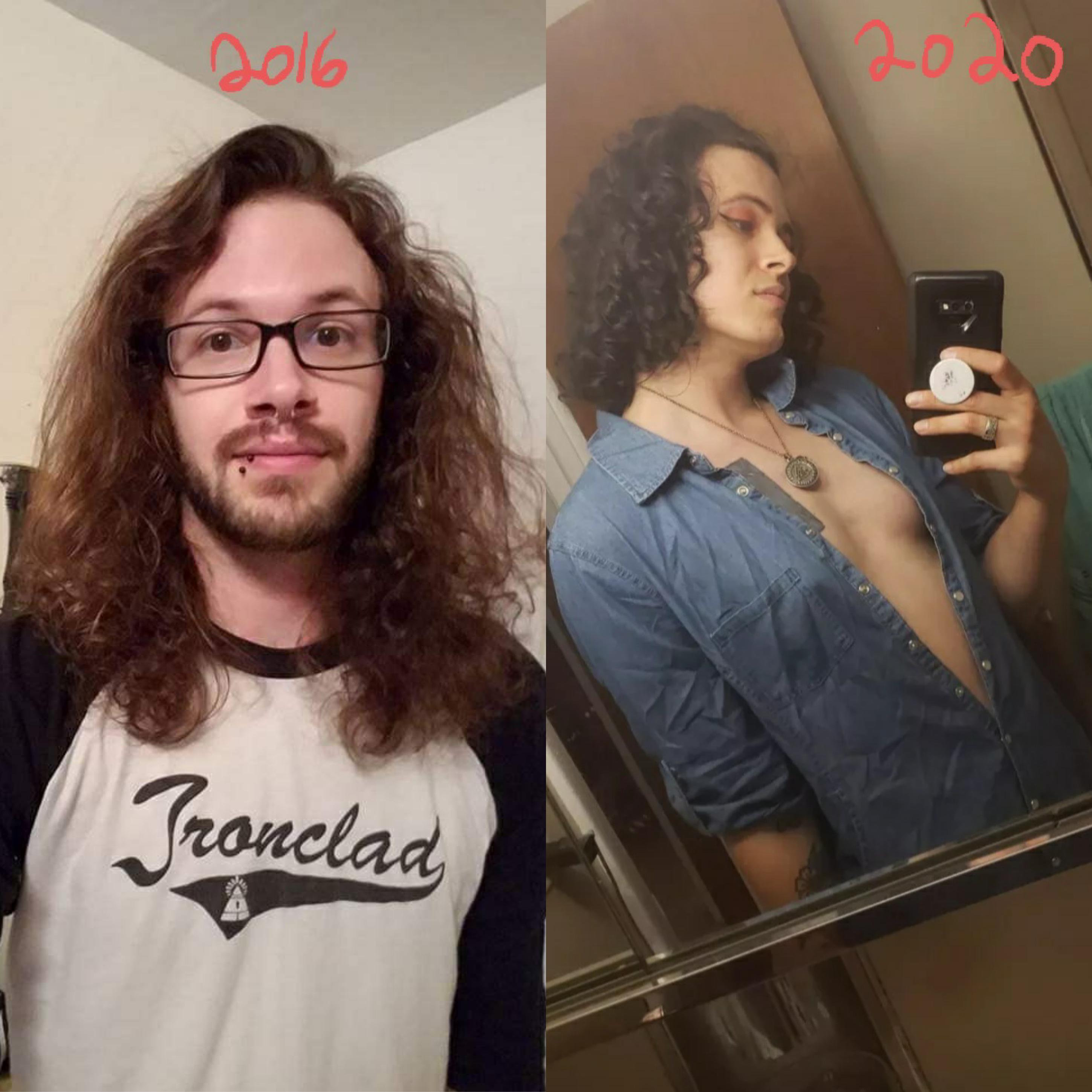 Hormones have at least made me more confident about how I look. 4 years