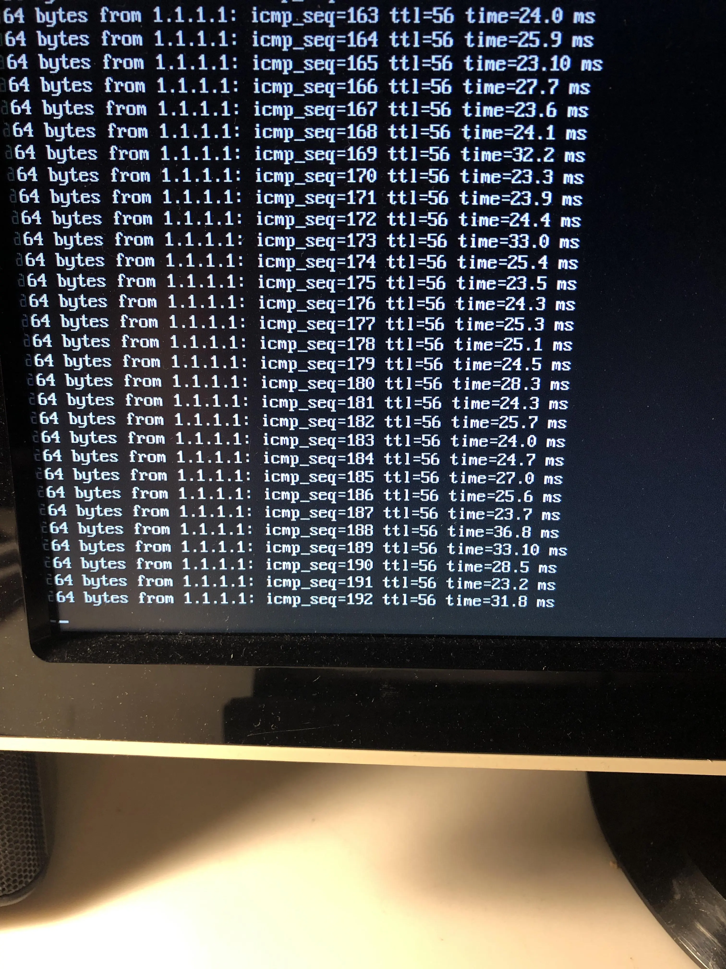 How do I stop the ping command?