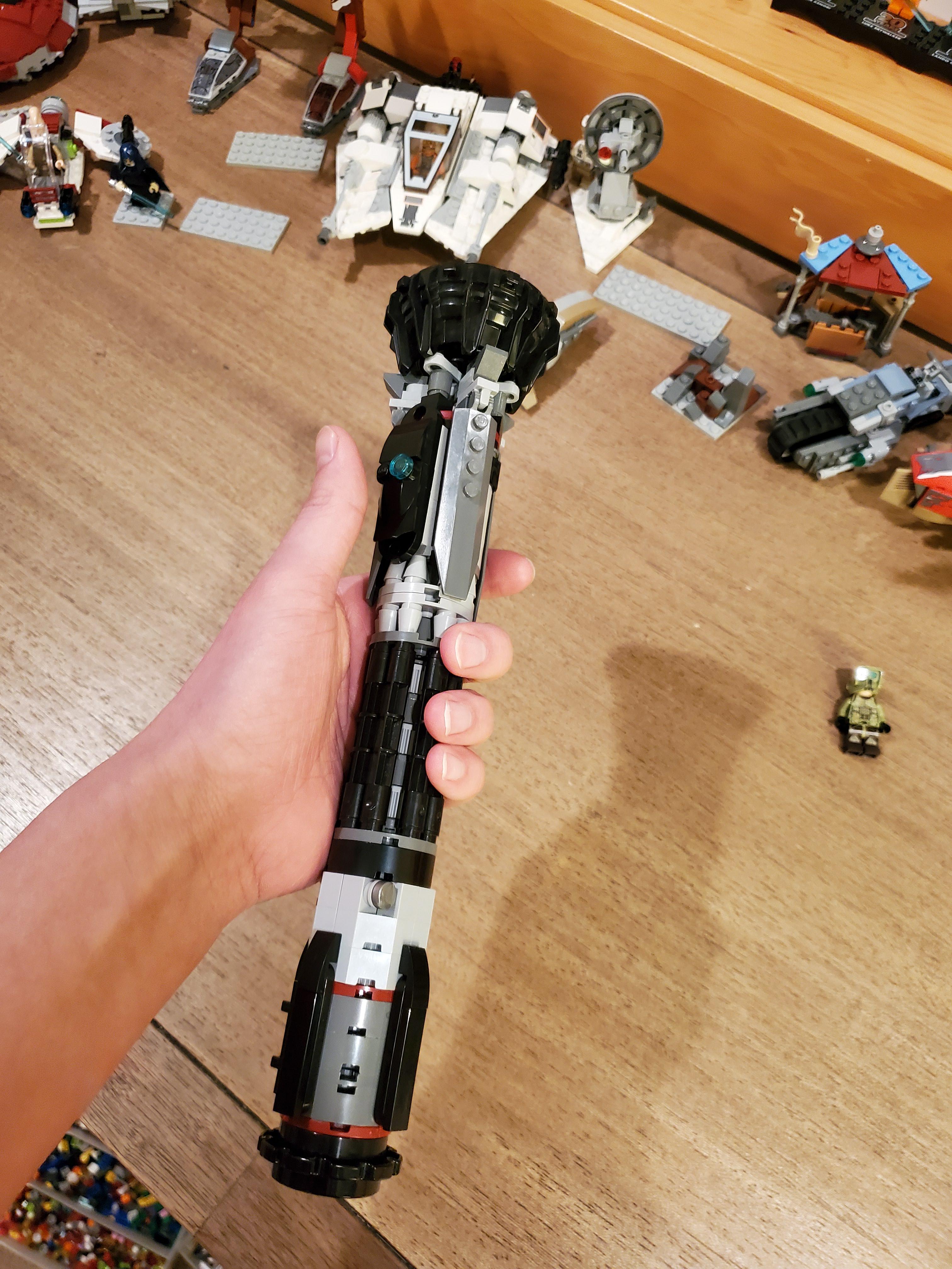 I built a lifesized Lego lightsaber! Scrolller