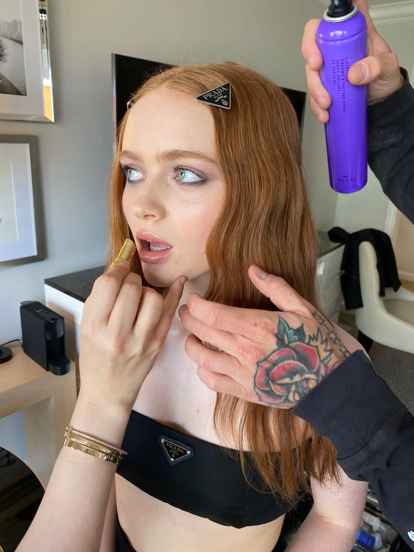 "I know, I promised to do anal. But first you have to ruin my makeup." - Sadie Sink
