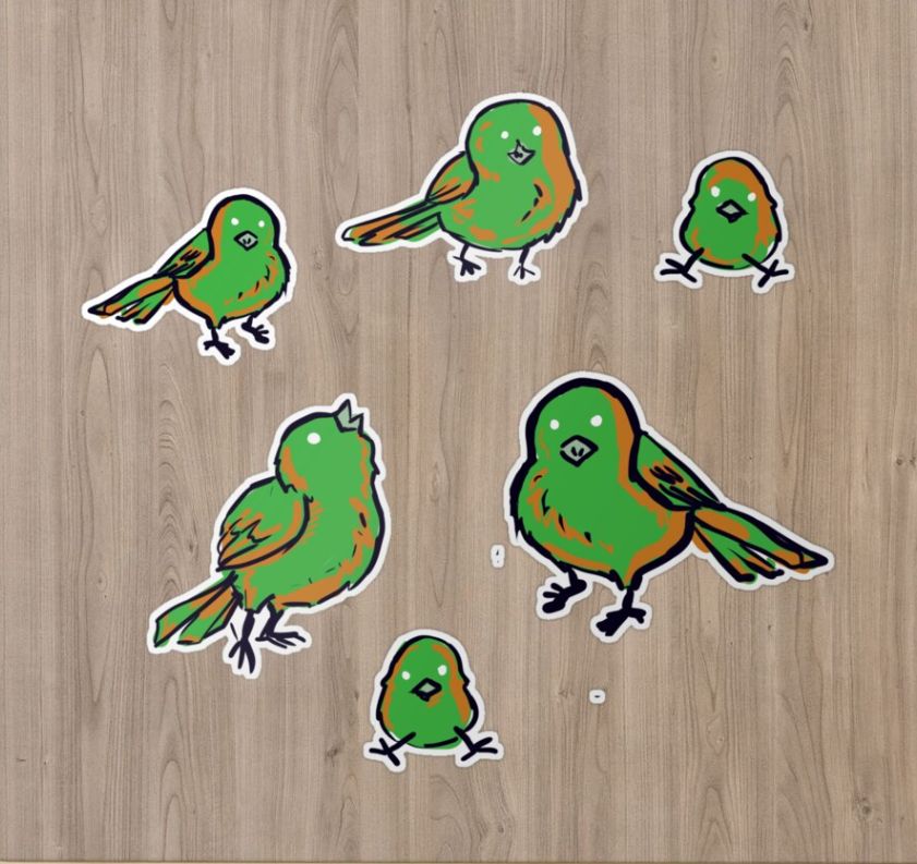 I made a cute bird sticker pack! | Scrolller