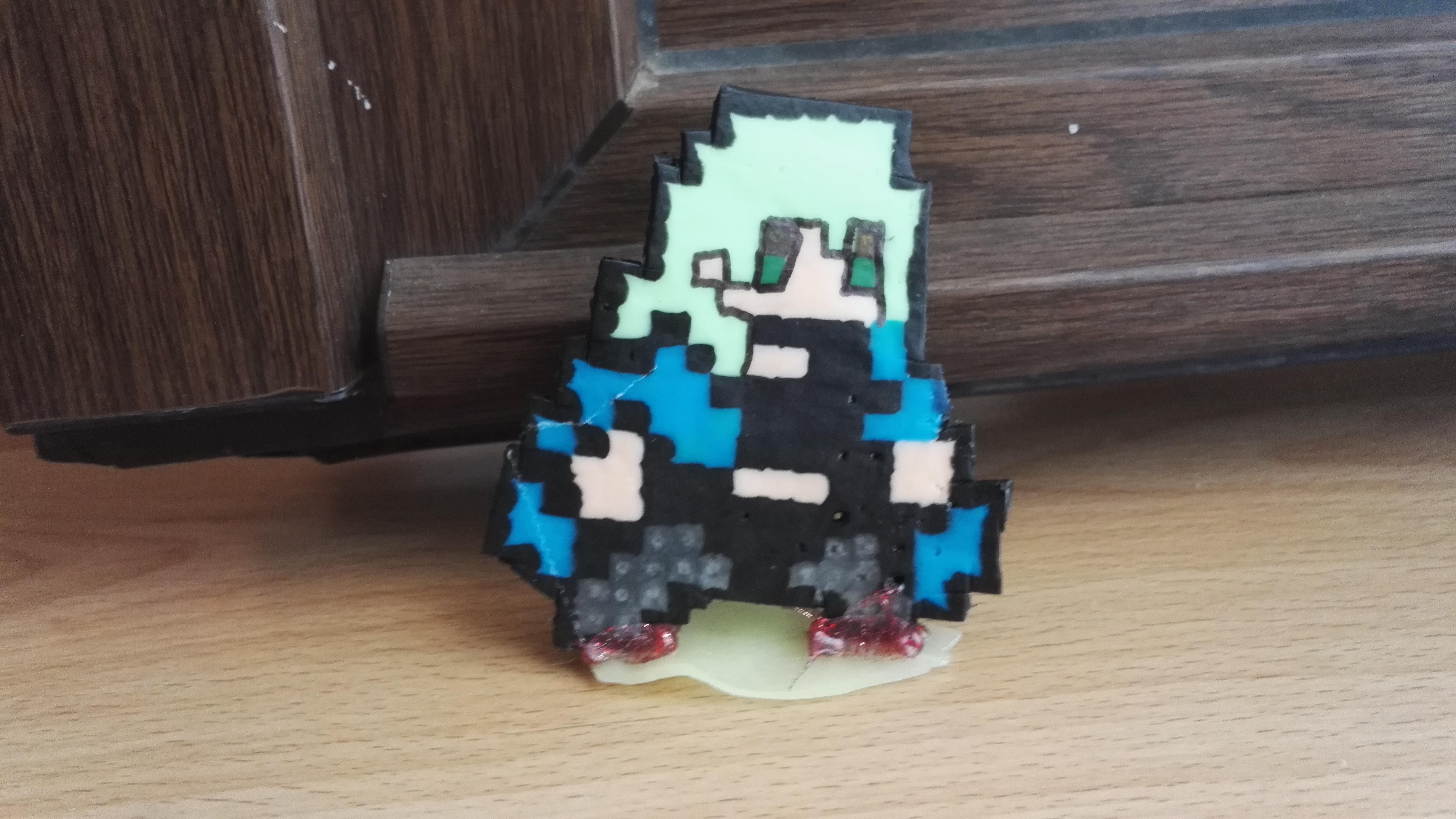 I made a tiny profesor 8 bit figure | Scrolller