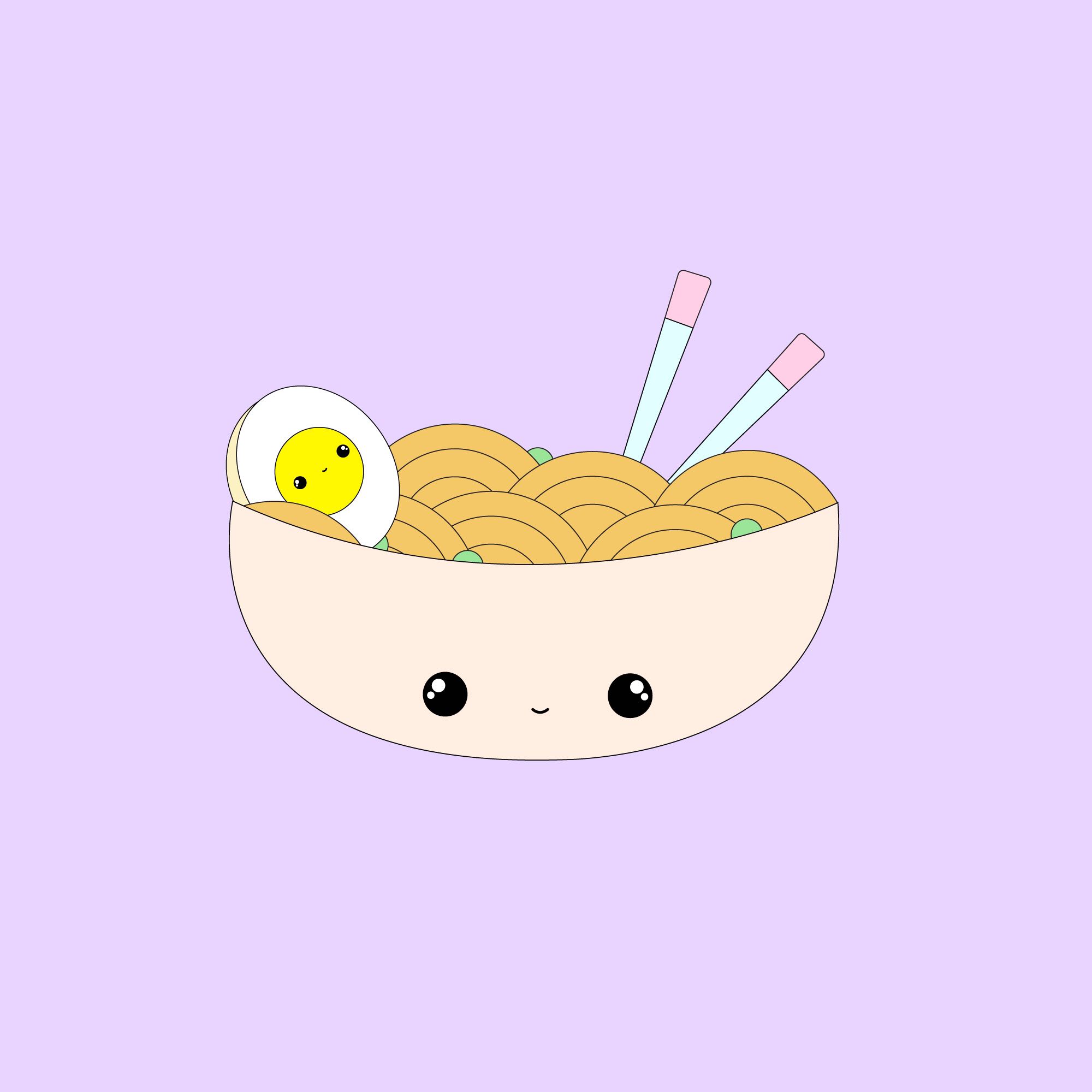 I made some kawaii ramen! | Scrolller