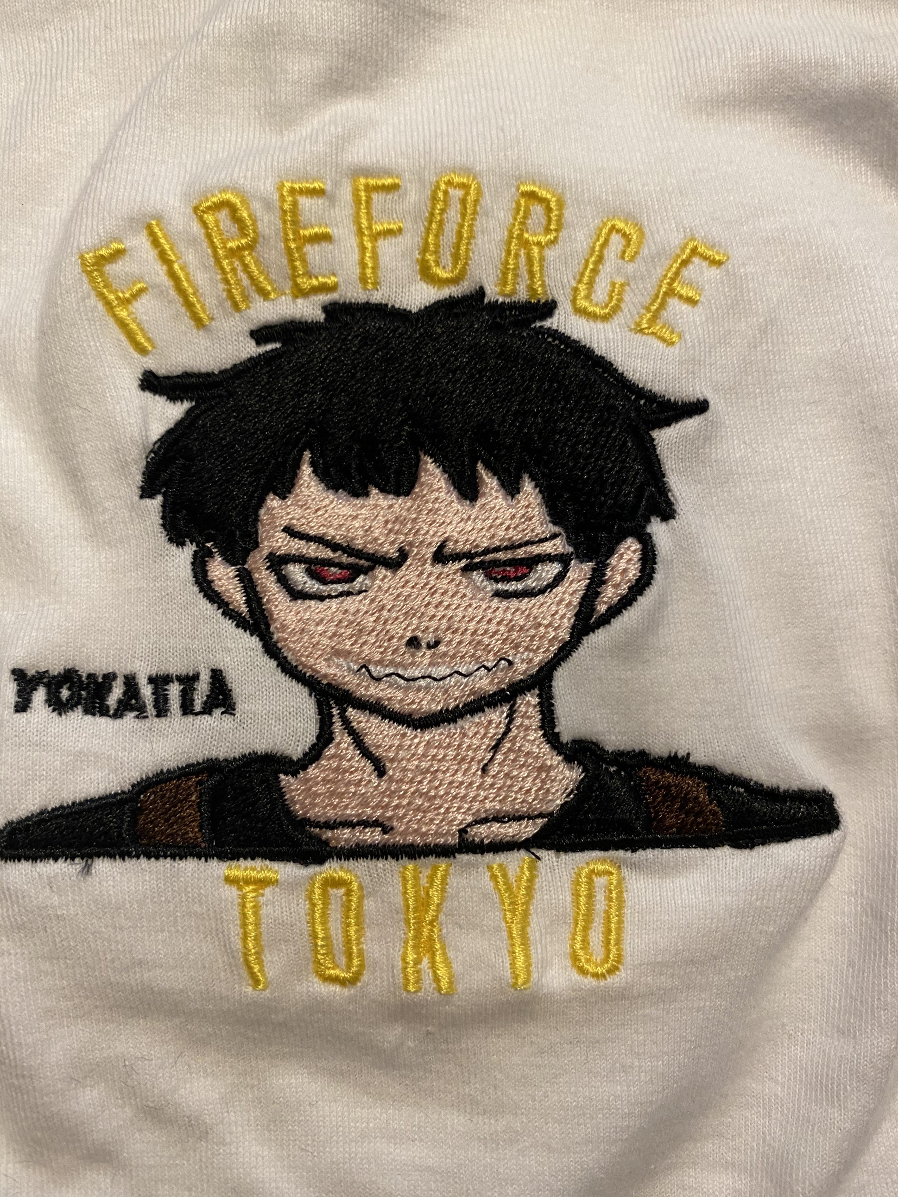 I made this Shinra embroidery let me know if you guys like it I’m ...
