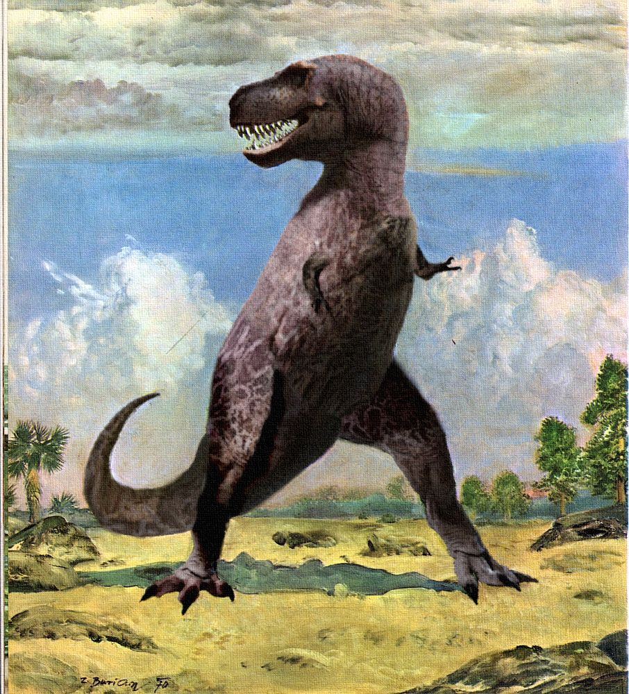 I updated this old T Rex painting with the most scientifically accurate ...