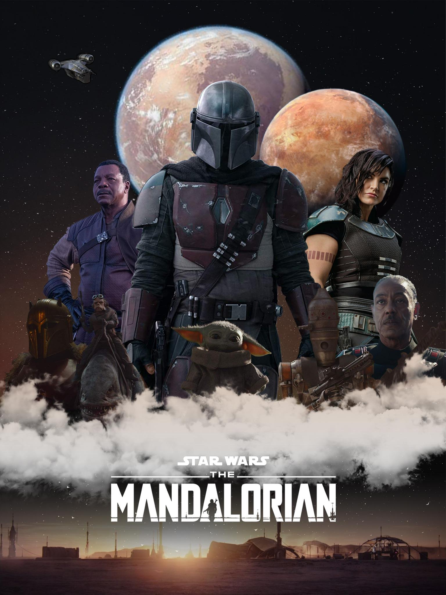 I’ve been working on this Mandalorian Poster in photoshop and wanted to ...