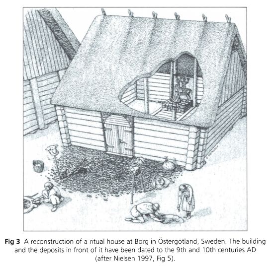 Illustration of a ritual house from