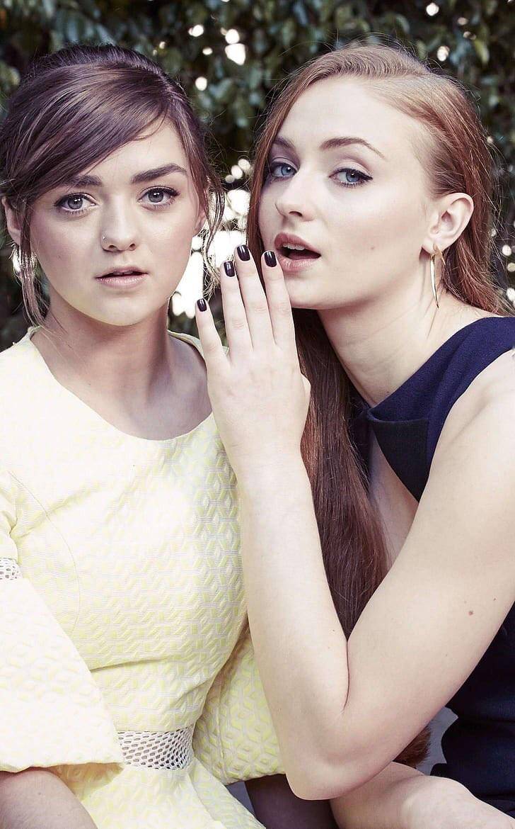 Maisie Williams and Sophie Turner have definitely tasted each other's