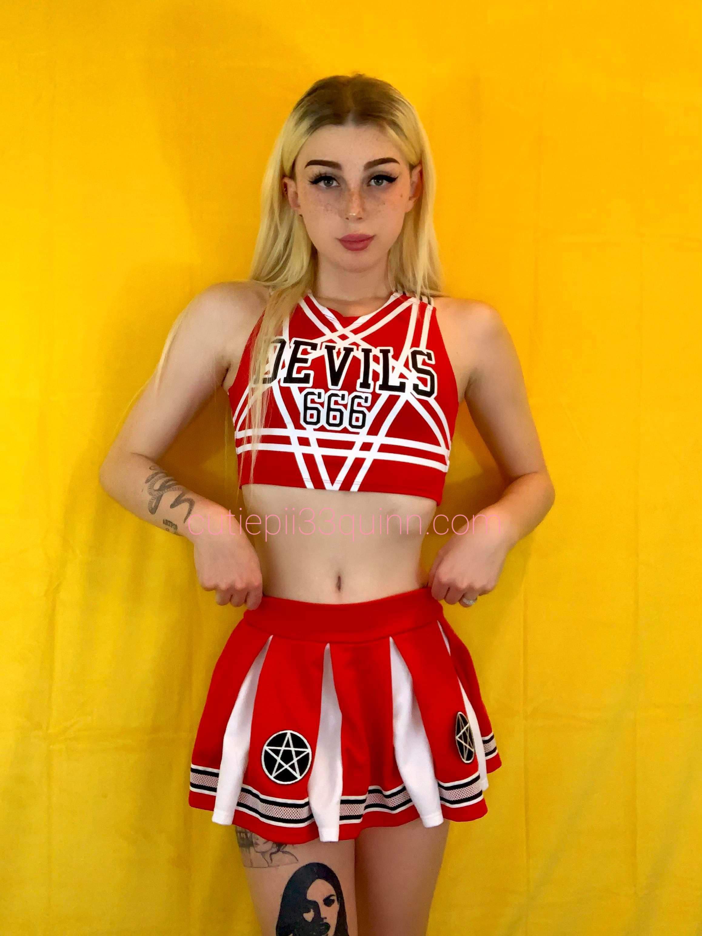 Cheerleader Dancing For The Devils Scrolller 