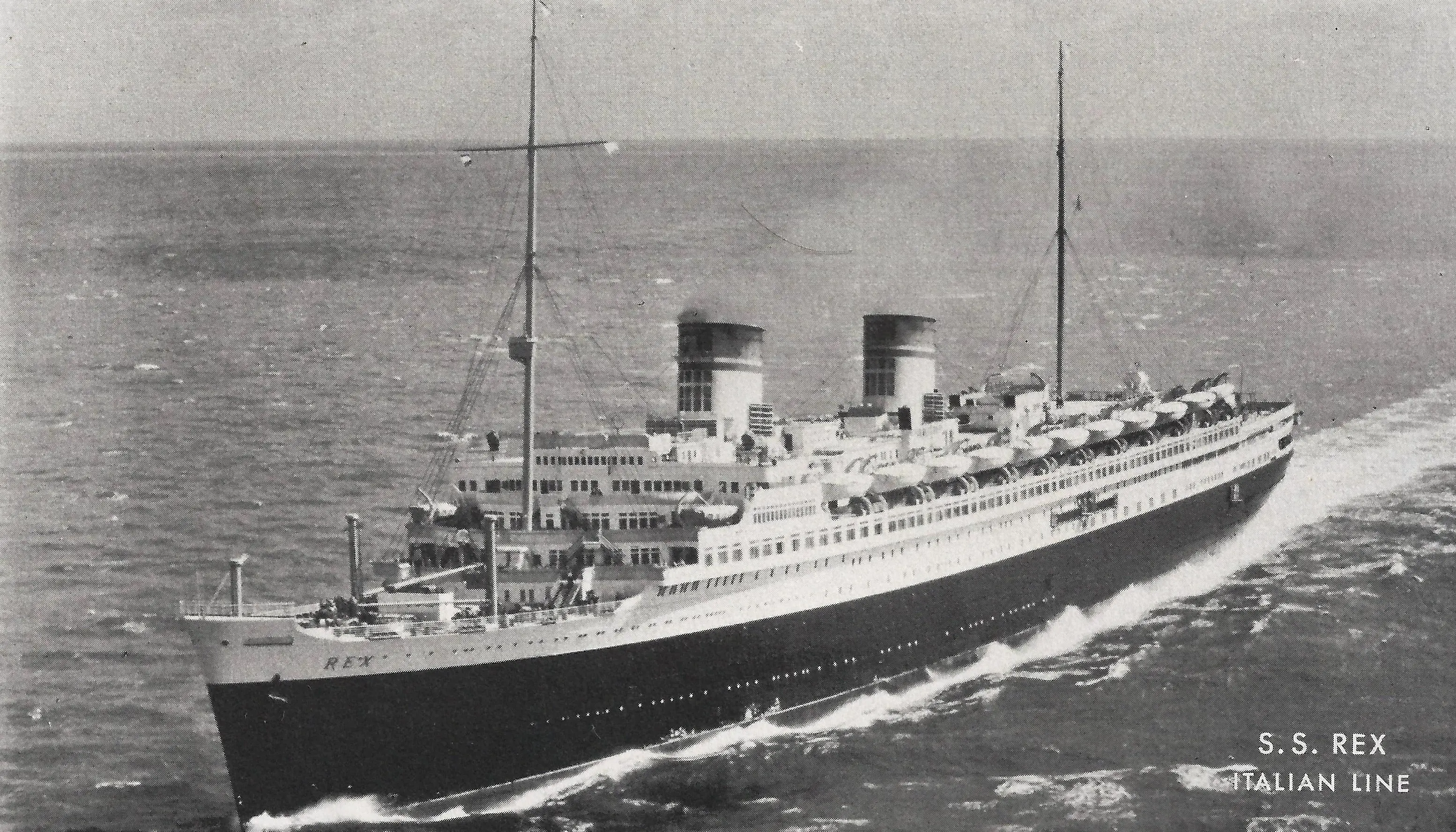 Italian liner SS Rex [3108 x 1775] | Scrolller