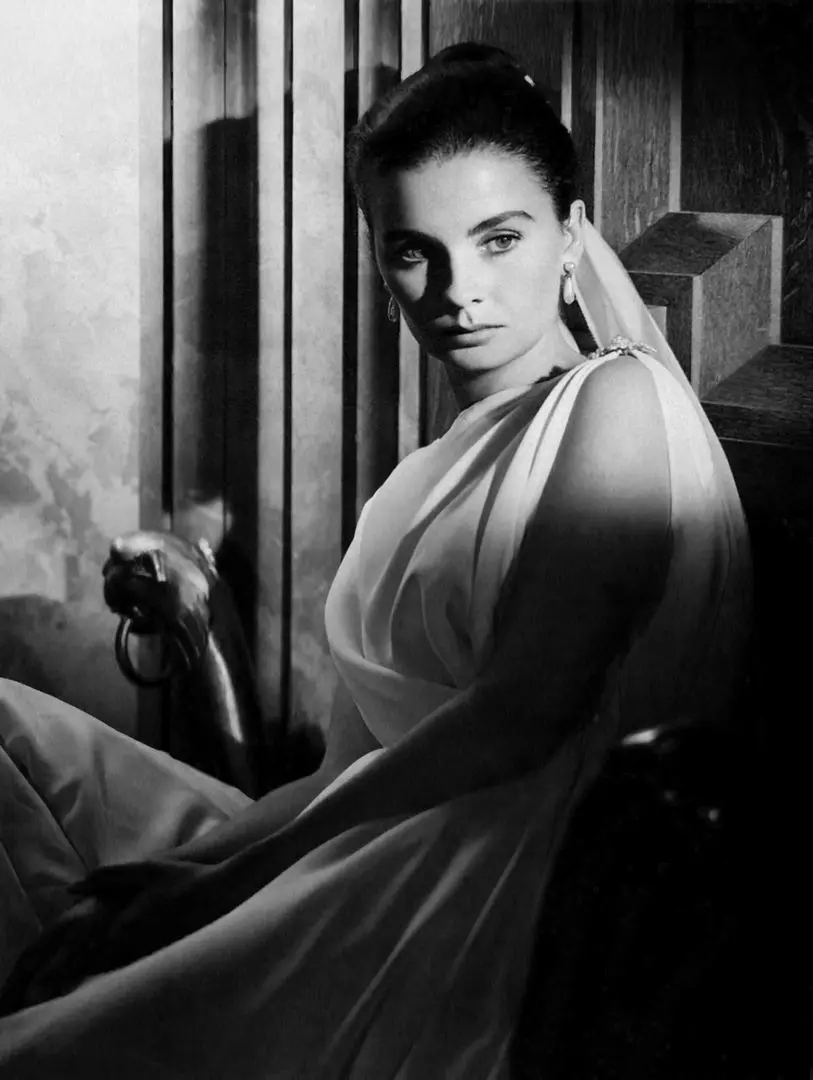 Jean Simmons in vintage cinema nudes, pinup shots, and a white dress