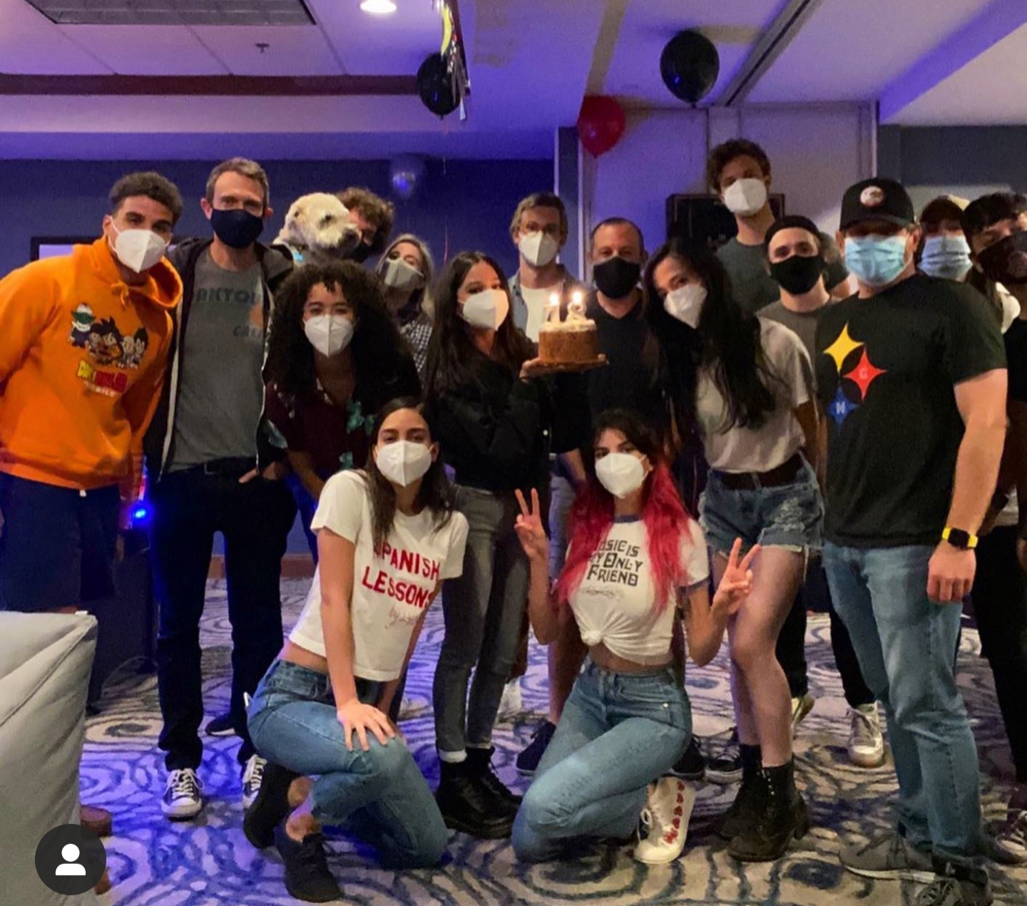 Jenna Ortega&rsquo;s 18th birthday with the cast and crew | Scrolller