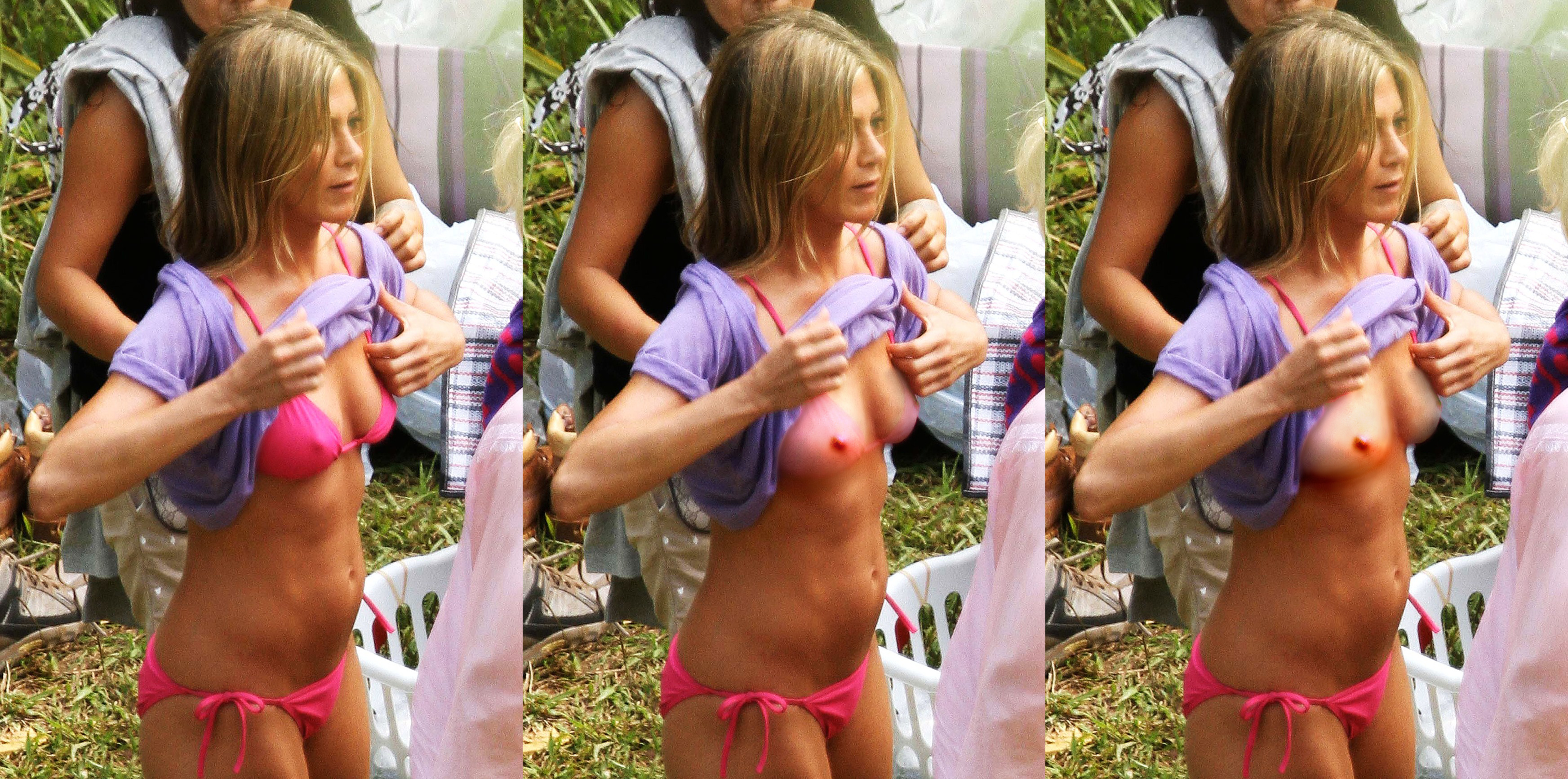 Jennifer Aniston's Pink Bikini.