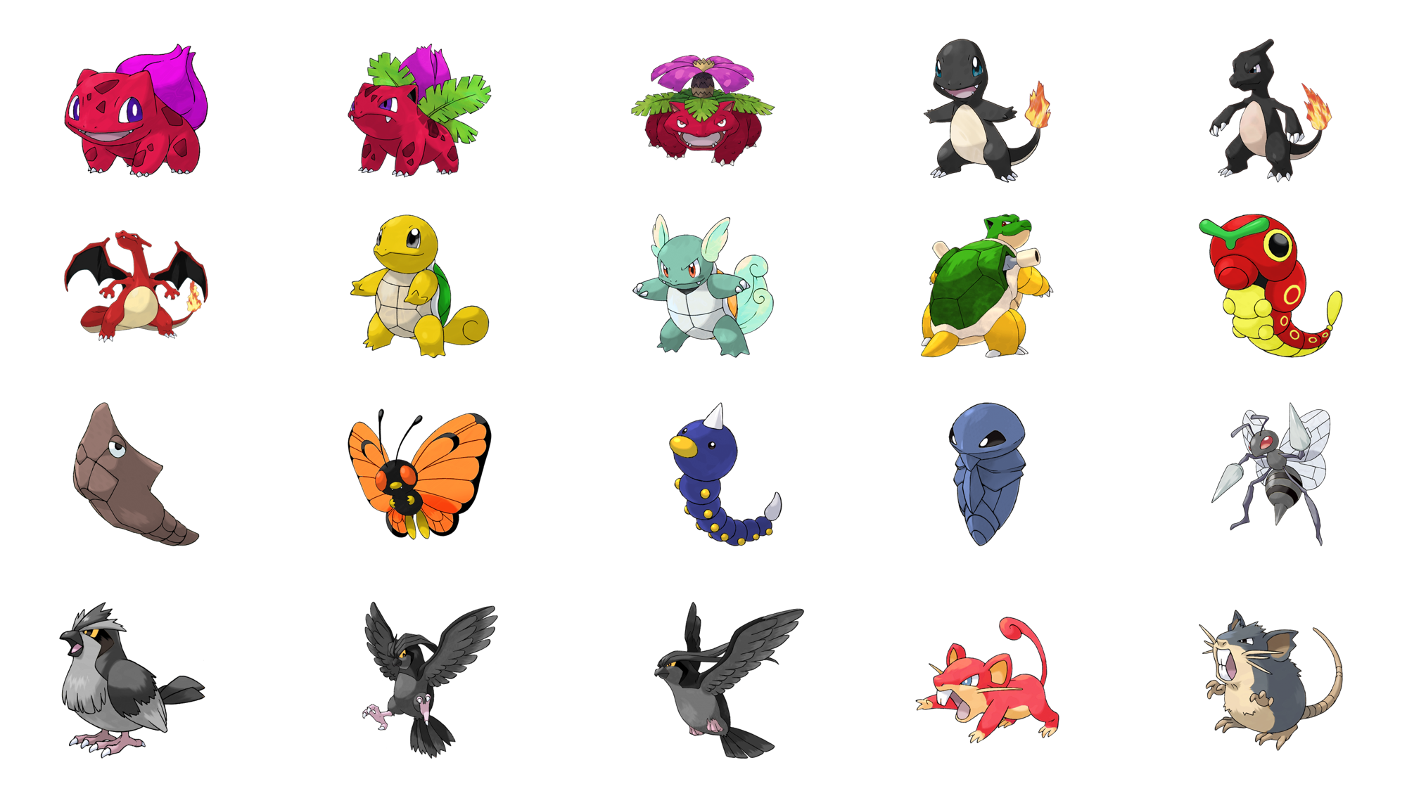 Kanto Pokemon Shiny Redesigns Part 1 | Scrolller