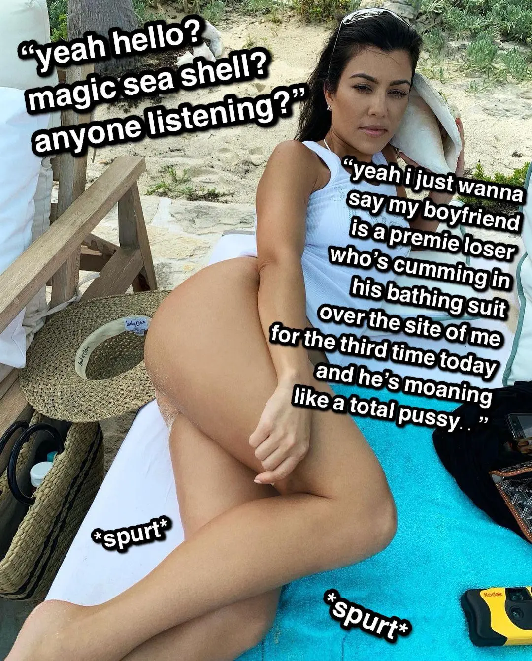 kourtney has such a funny way of amusing herself with a premie
