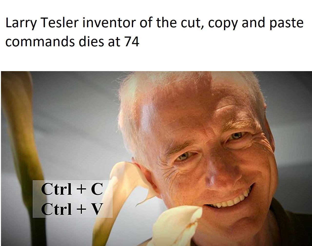 Larry Tesler inventor of the cut, copy and paste commands dies at 74 ...