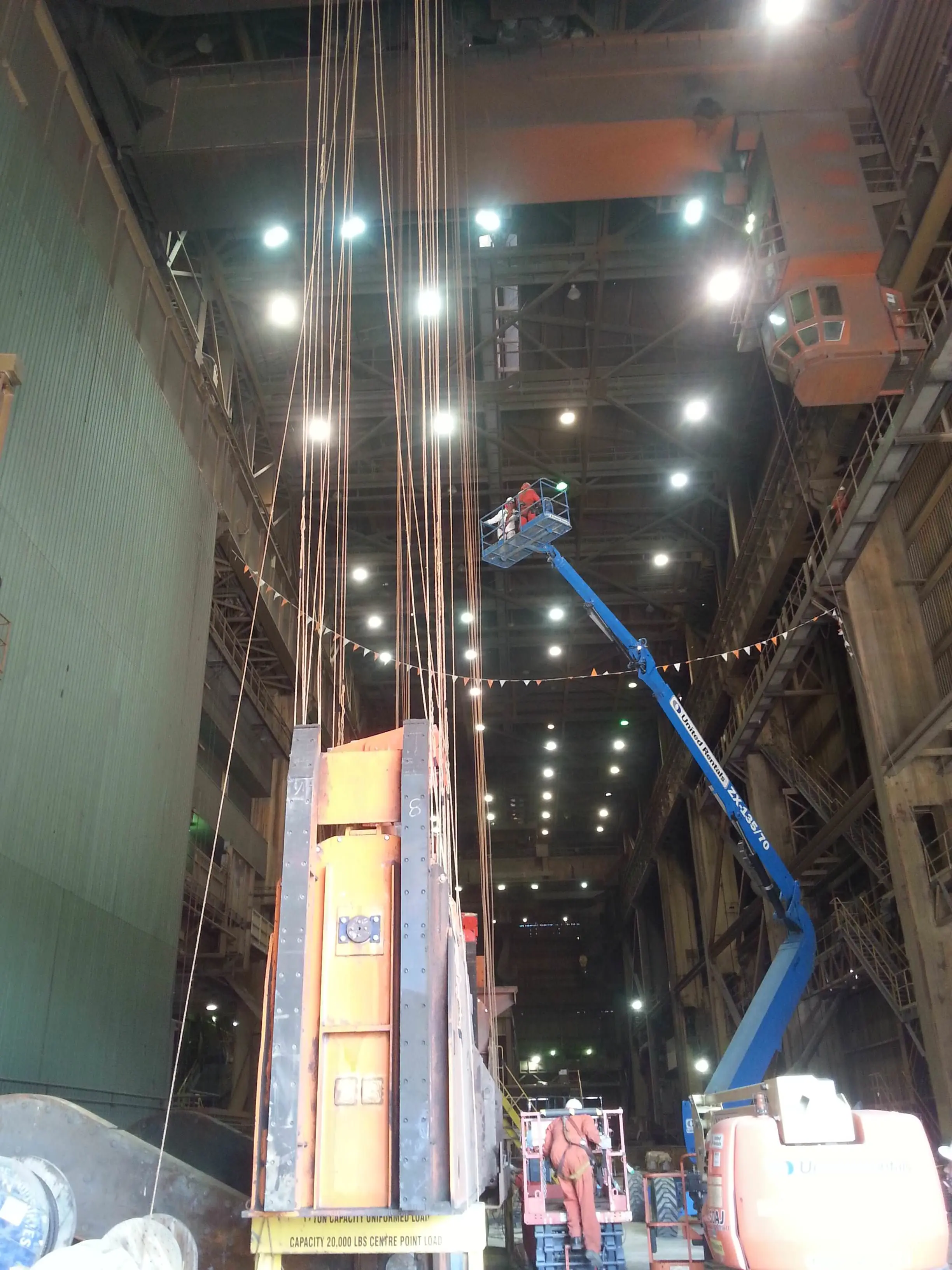 Last of my series, part III: Reaving up the 520 ton bail for the new ...