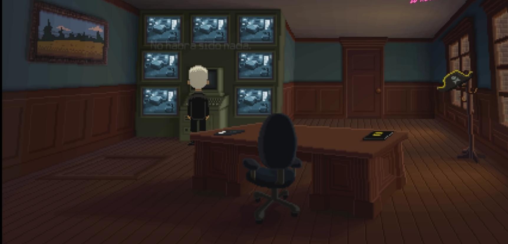 LeChuck reference in thimbleweed park Scrolller