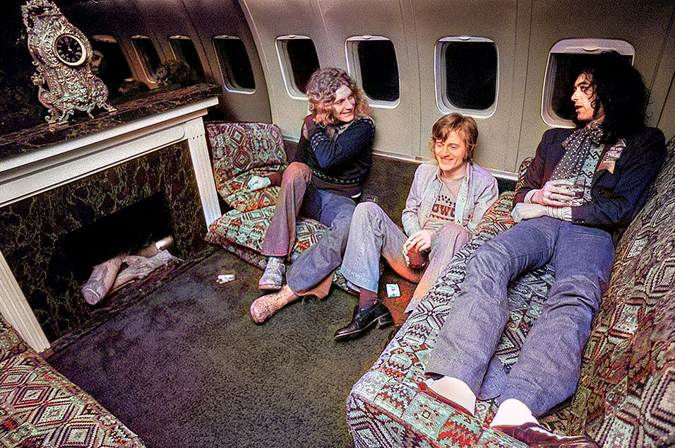 Led Zeppelin's private jet ‘The Starship’ (a former United Airlines