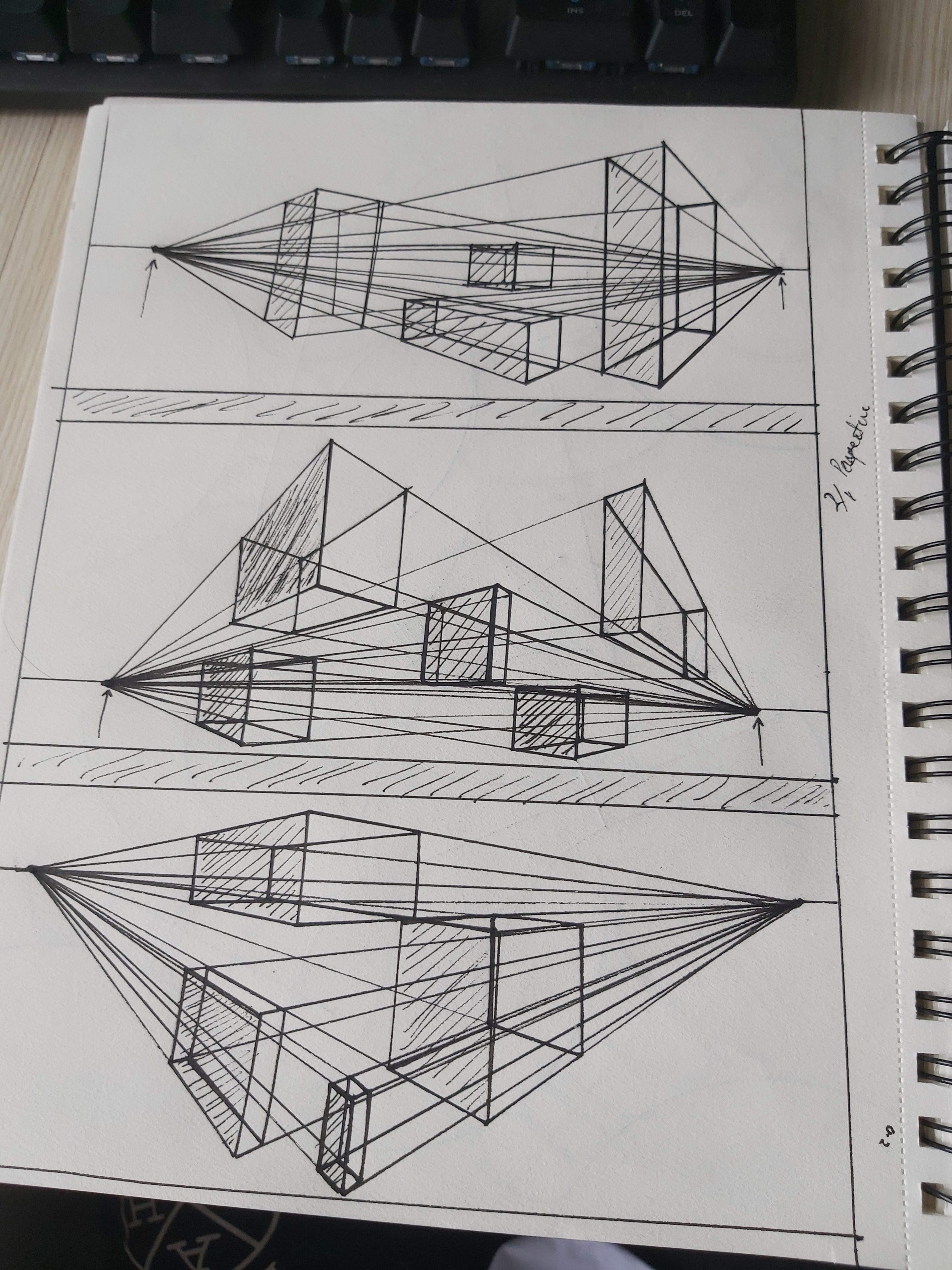 Lesson 1 Perspective Boxes homework! | Scrolller
