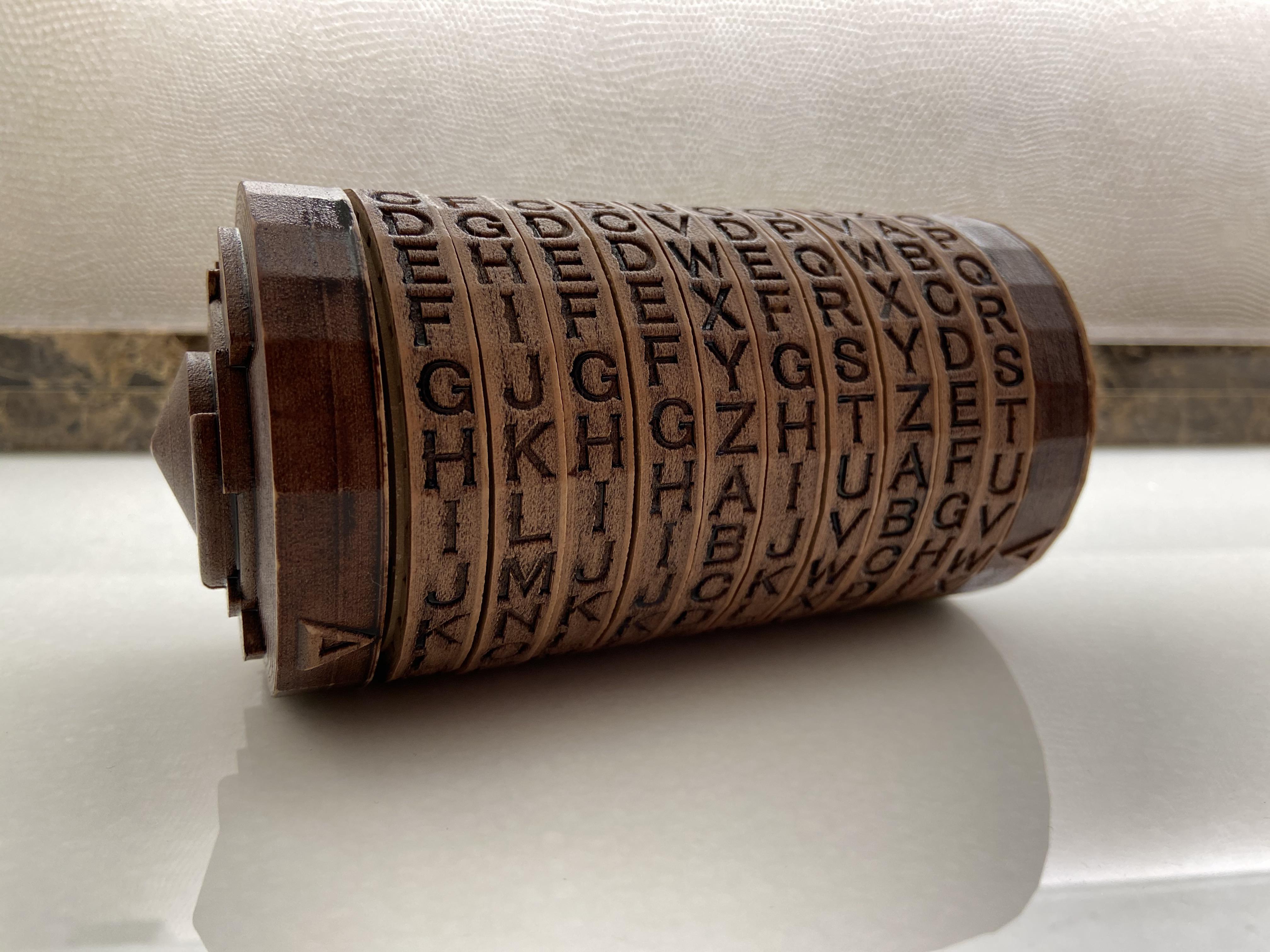 Letter cryptex made with Hatchbox Wood PLA | Scrolller