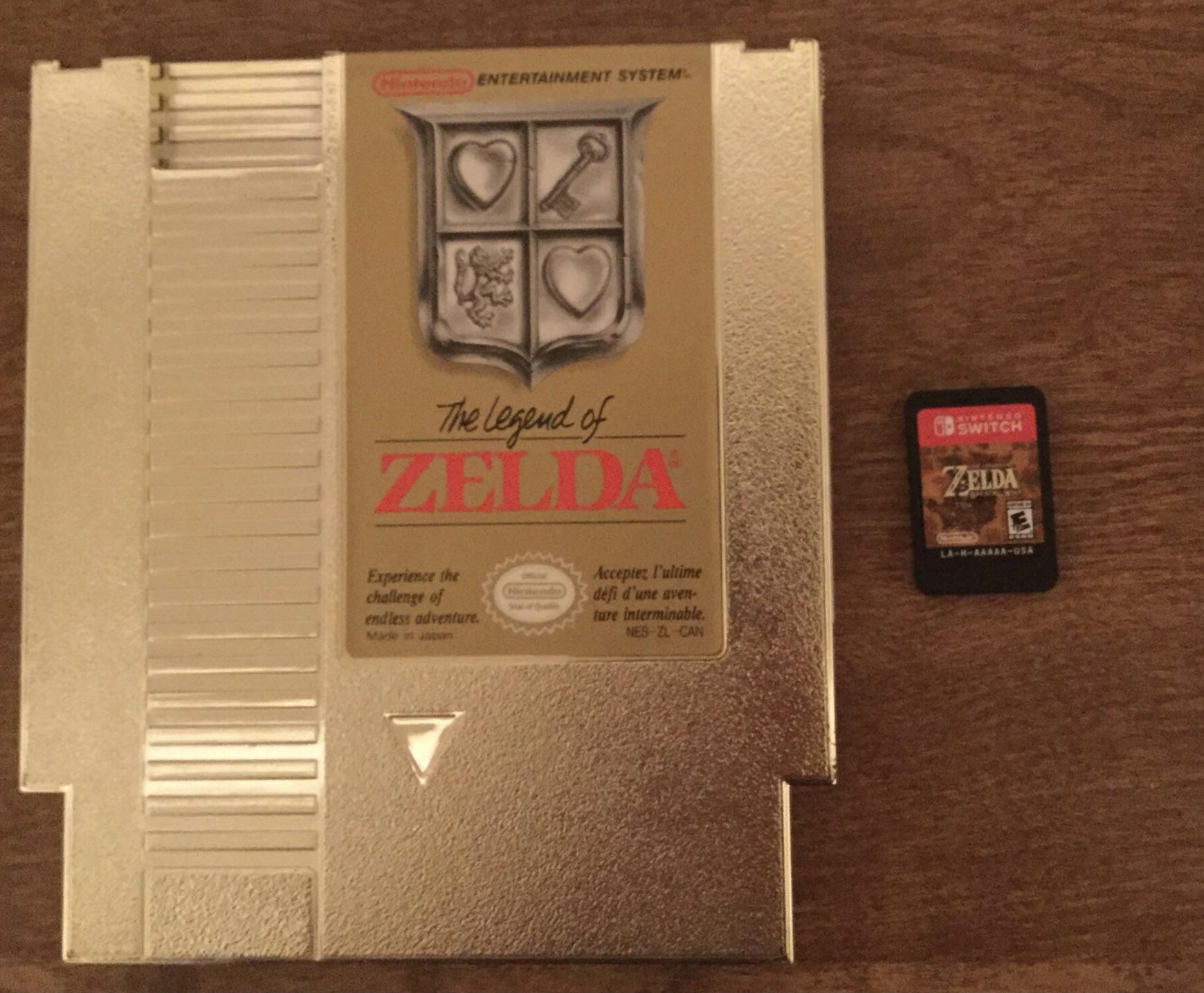 [LoZ] Zelda game cartridge size comparison | Scrolller