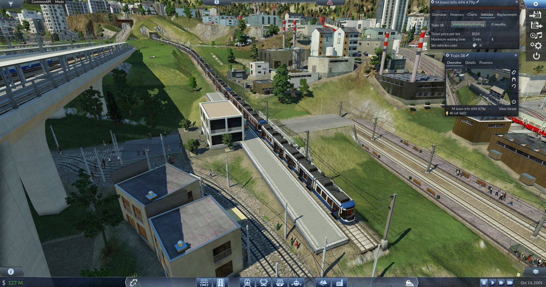 Made A Little Metro Line With A Very Long Train Will Be Testing It To 