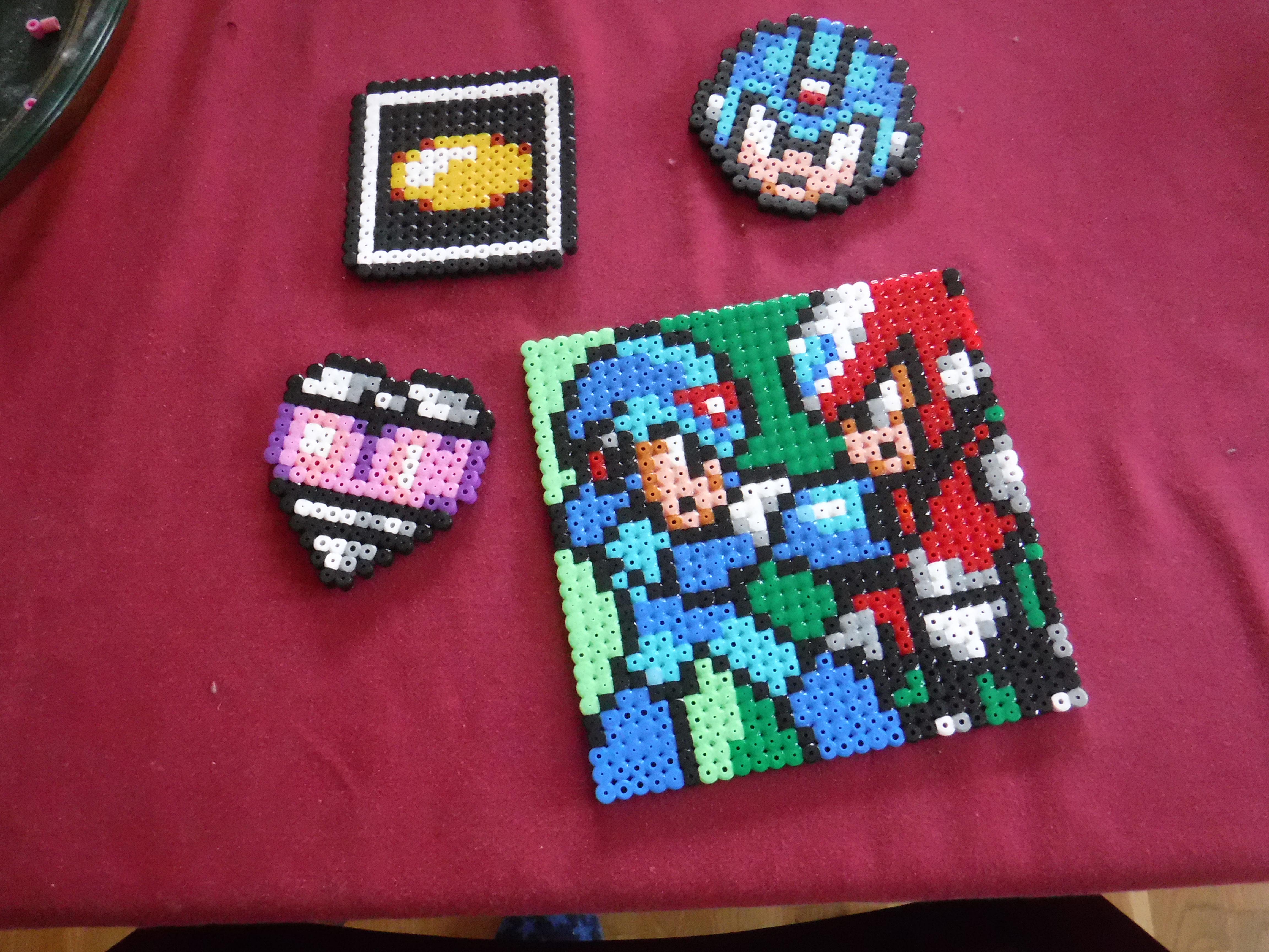 Made these out of Hama beads, and they look brilliant! | Scrolller