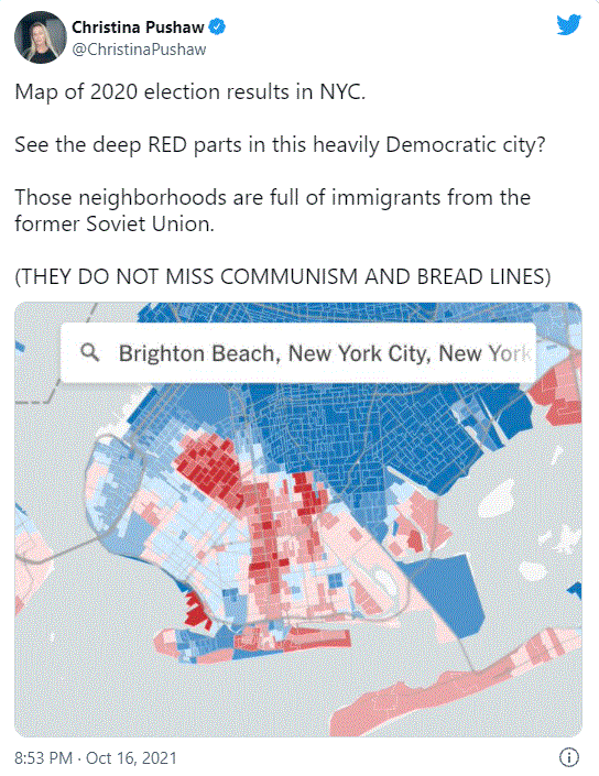 Map of 2020 election results in NYC | Scrolller