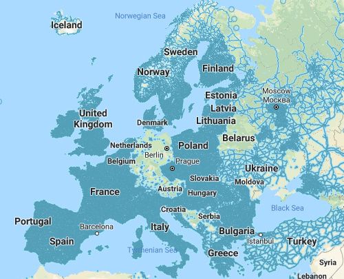 google street view map europe